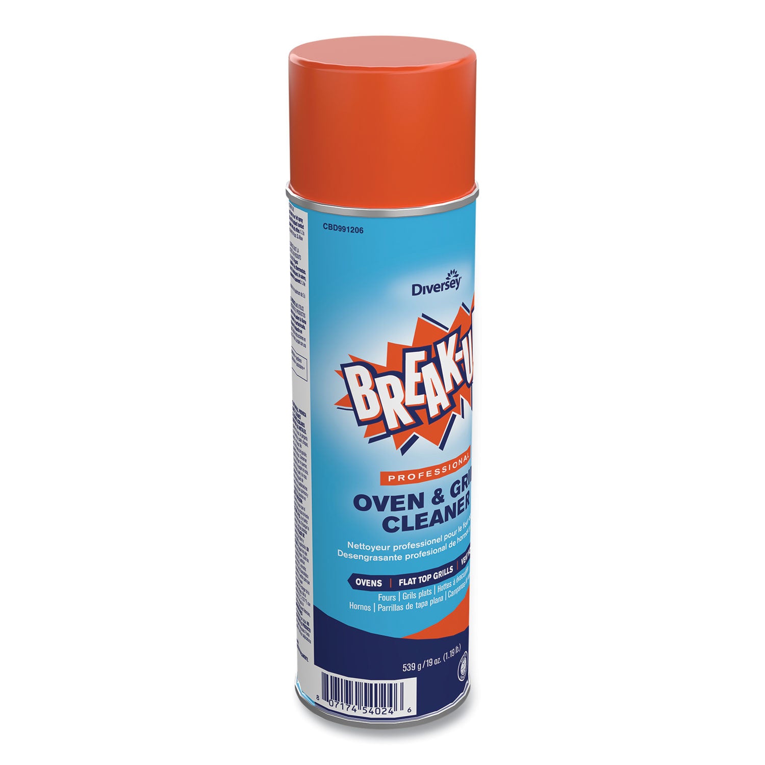BREAK-UP® Oven And Grill Cleaner, Ready To Use, 19 Oz Aerosol Spray