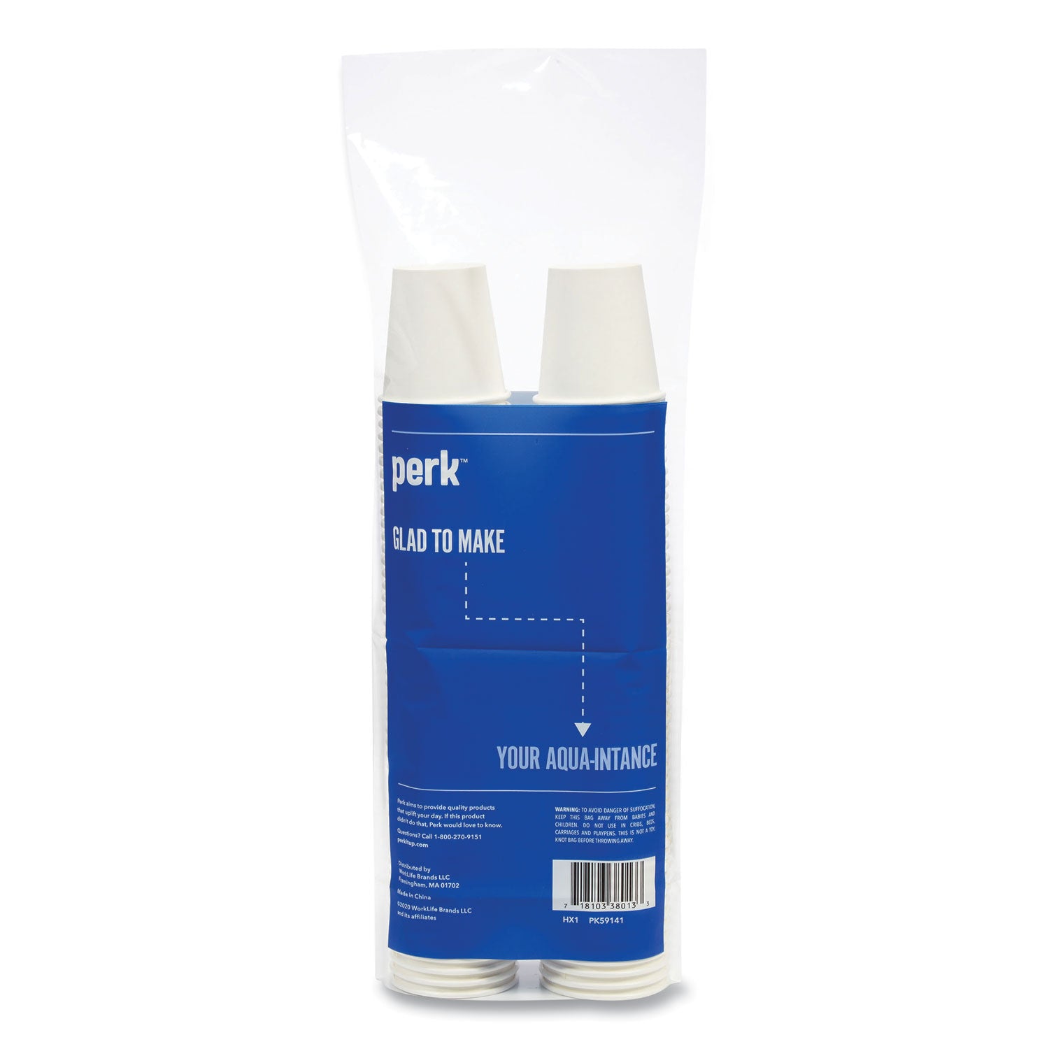 Perk™ White Paper Hot Cups, 3 Oz, 100/pack