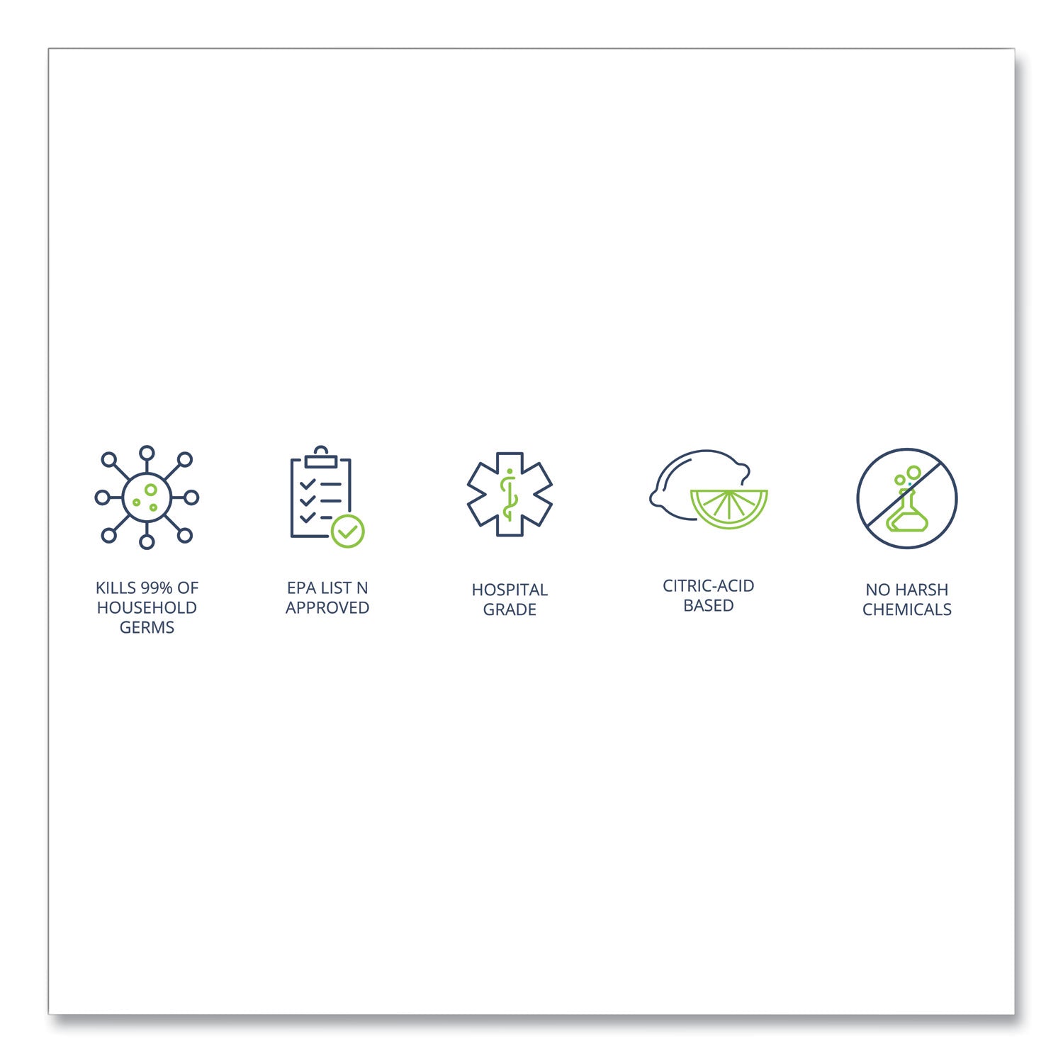 Wexford Labs CleanCide Disinfecting Wipes, 1-Ply, 8 x 5.5, Fresh Scent, White, 400/Tub, 4 Tubs/Carton