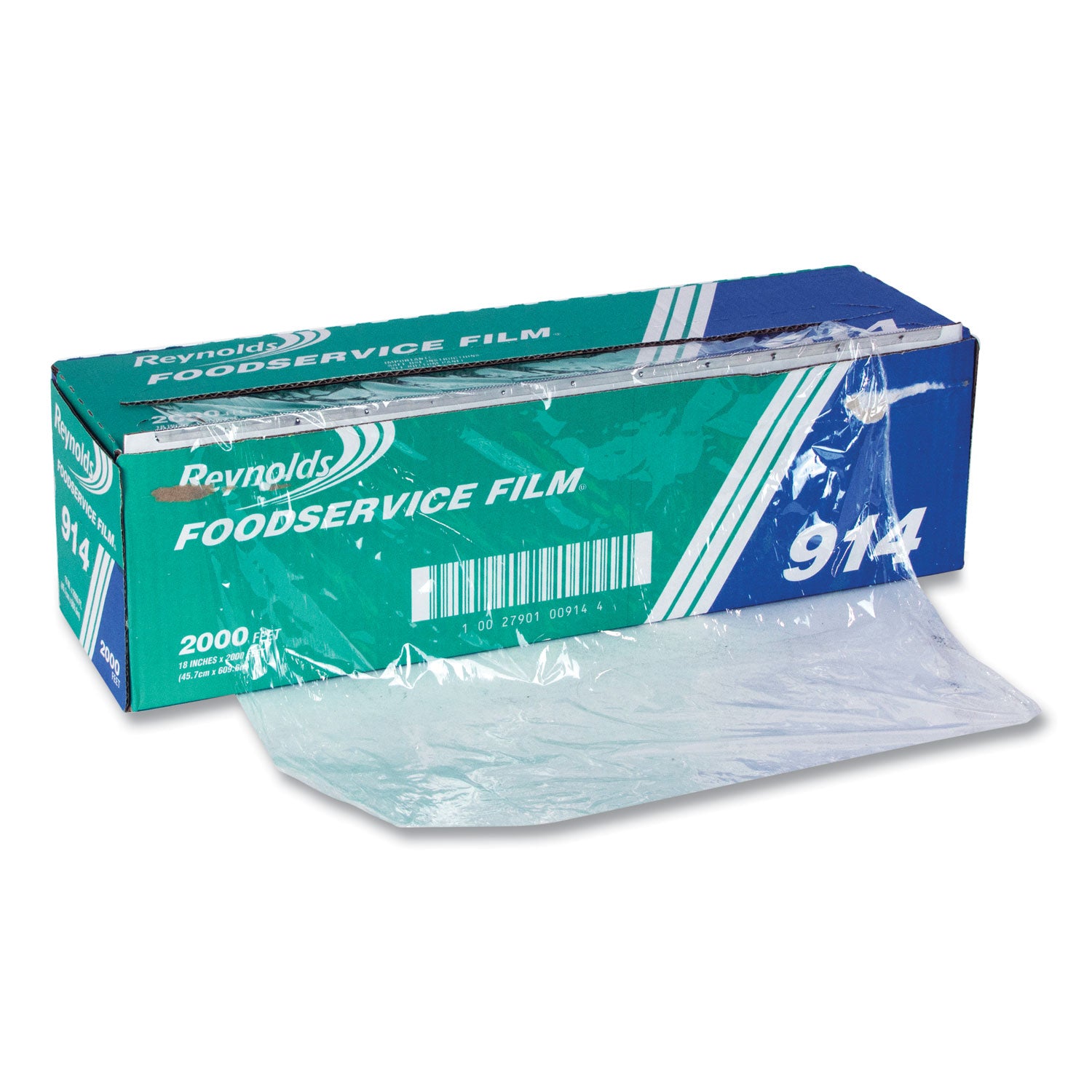 Reynolds Wrap® PVC Film Roll with Cutter Box, 18" x 2,000 ft