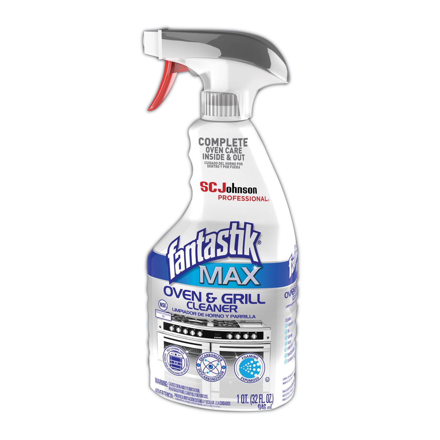 Fantastik® MAX Max Oven And Grill Cleaner, 32 Oz Bottle, 8/carton