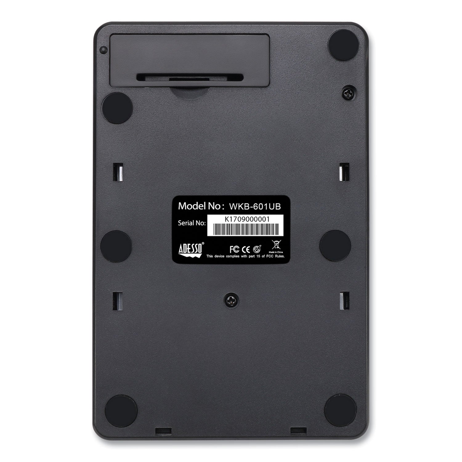 Adesso Wkb6010ub Wireless 18-Key Numeric Usb Keypad, Black