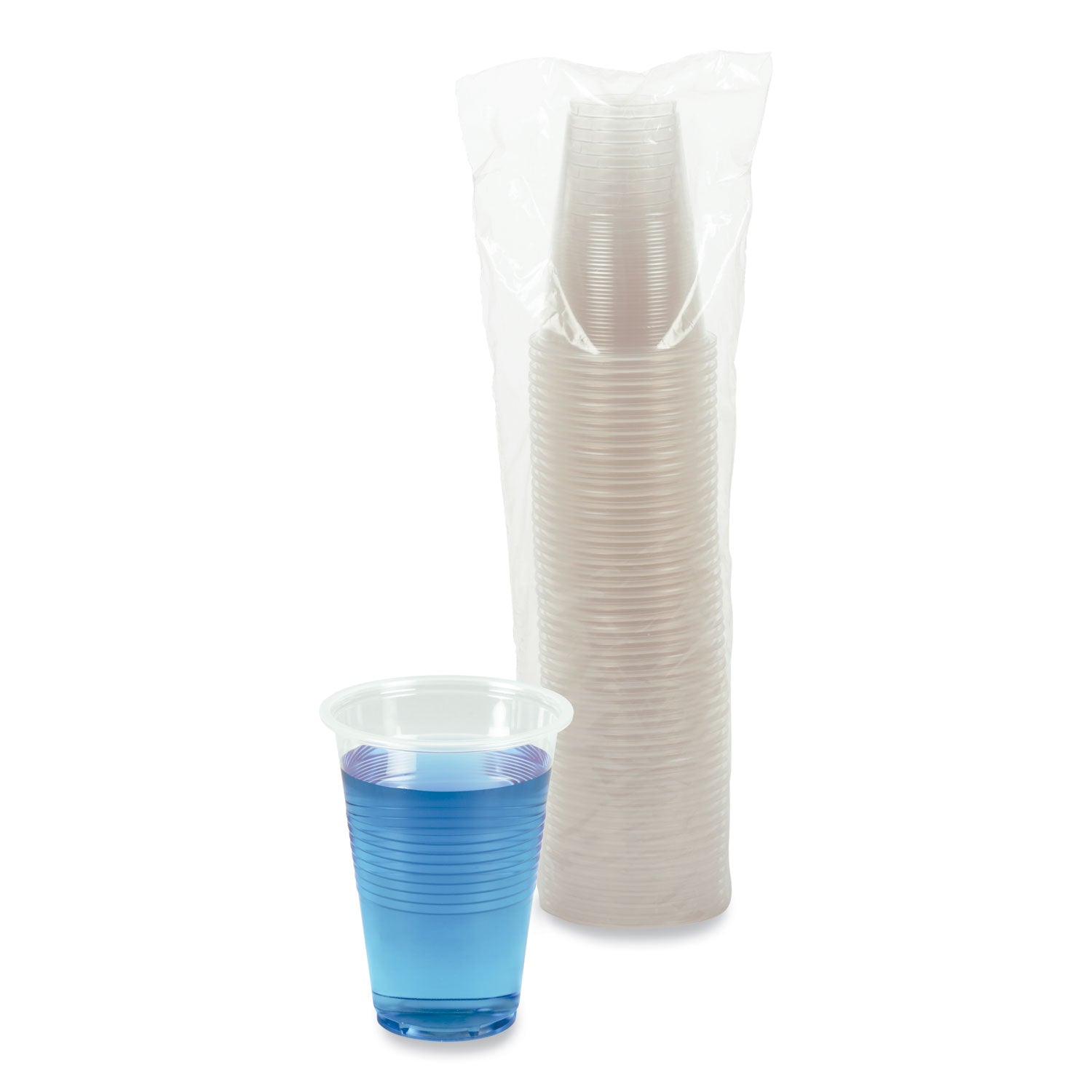 Boardwalk® Translucent Plastic Cold Cups, 16 oz, 50/Pack