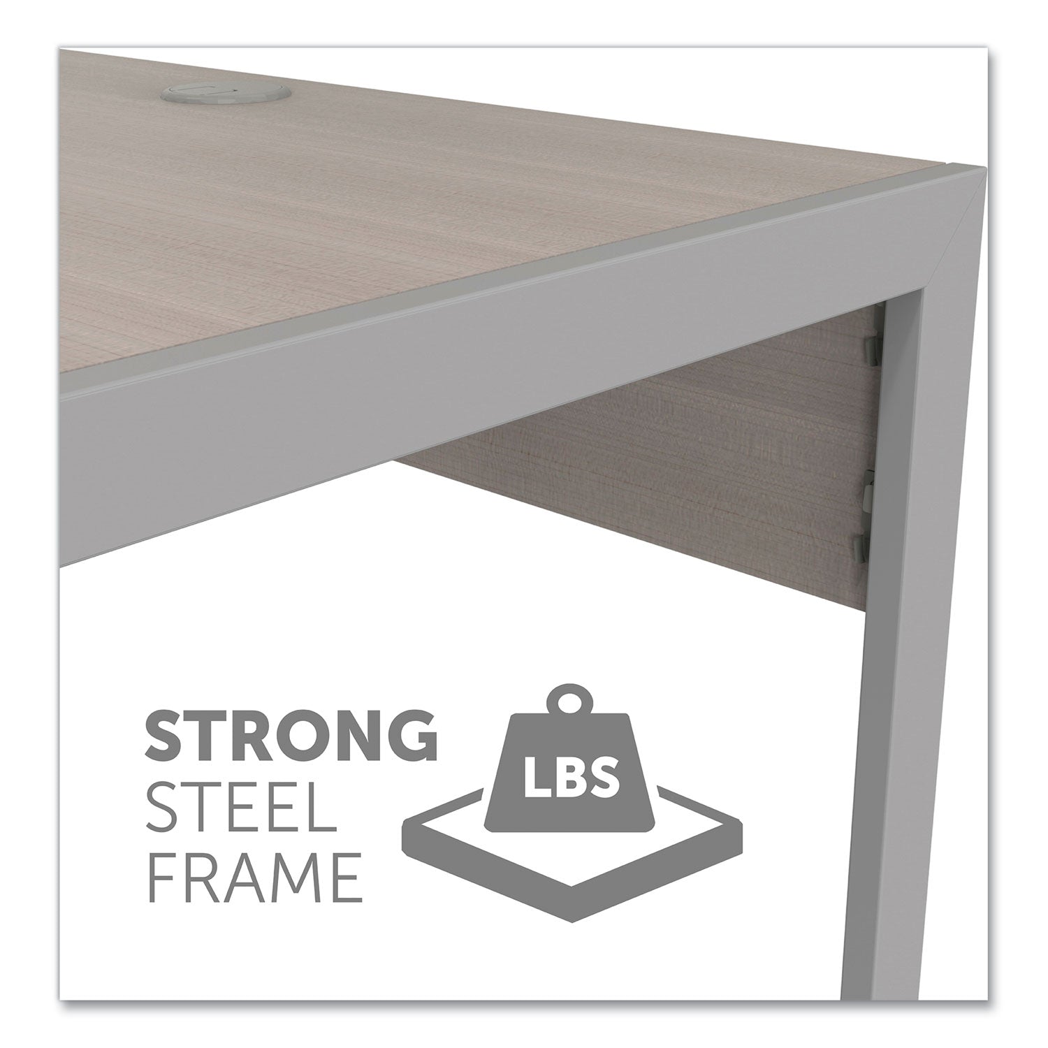 Linea Italia® Klin Desk, 33" X 19" X 29.5", Ash