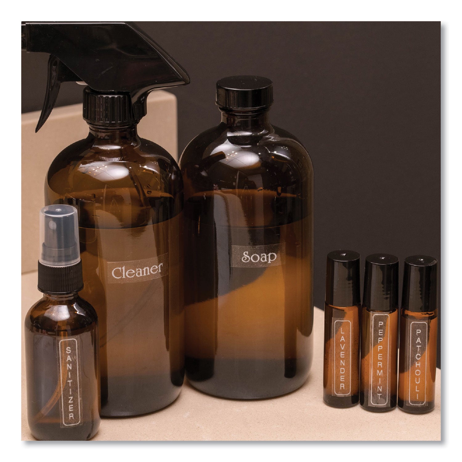 Brother P-Touch® Tze Standard Adhesive Laminated Labeling Tape, 0.47" X 26.2 Ft, White On Clear