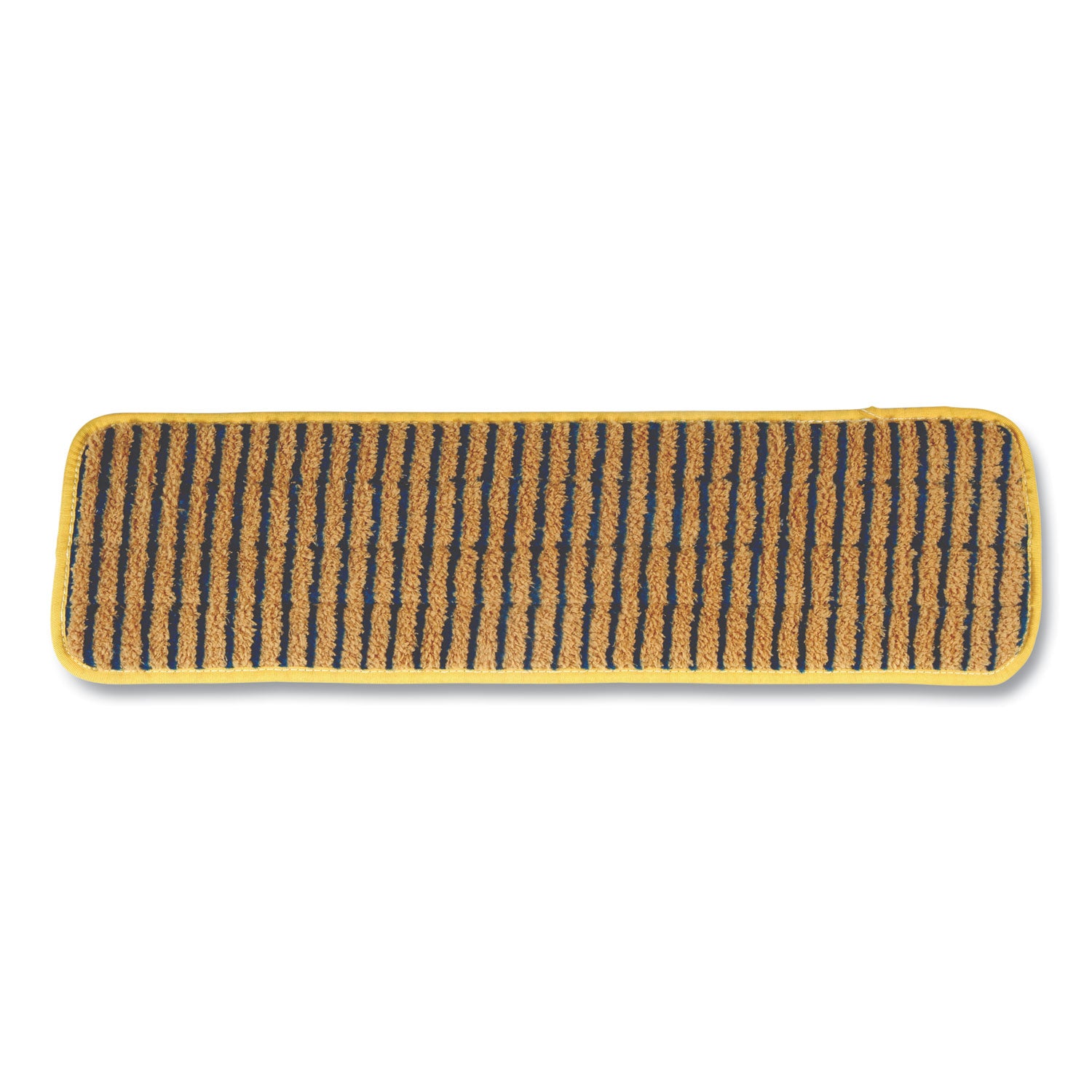 Rubbermaid® Commercial Microfiber Scrubber Pad, Vertical Polyprolene Stripes, 18", Yellow, 6/carton