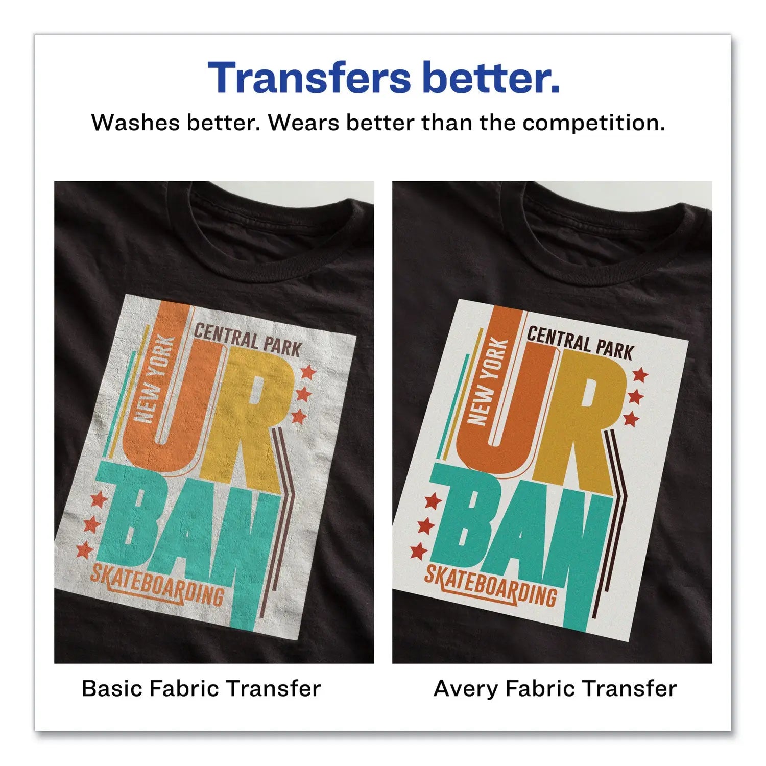 Fabric Transfers, 8.5 x 11, White, 5/Pack Avery® Flipcost