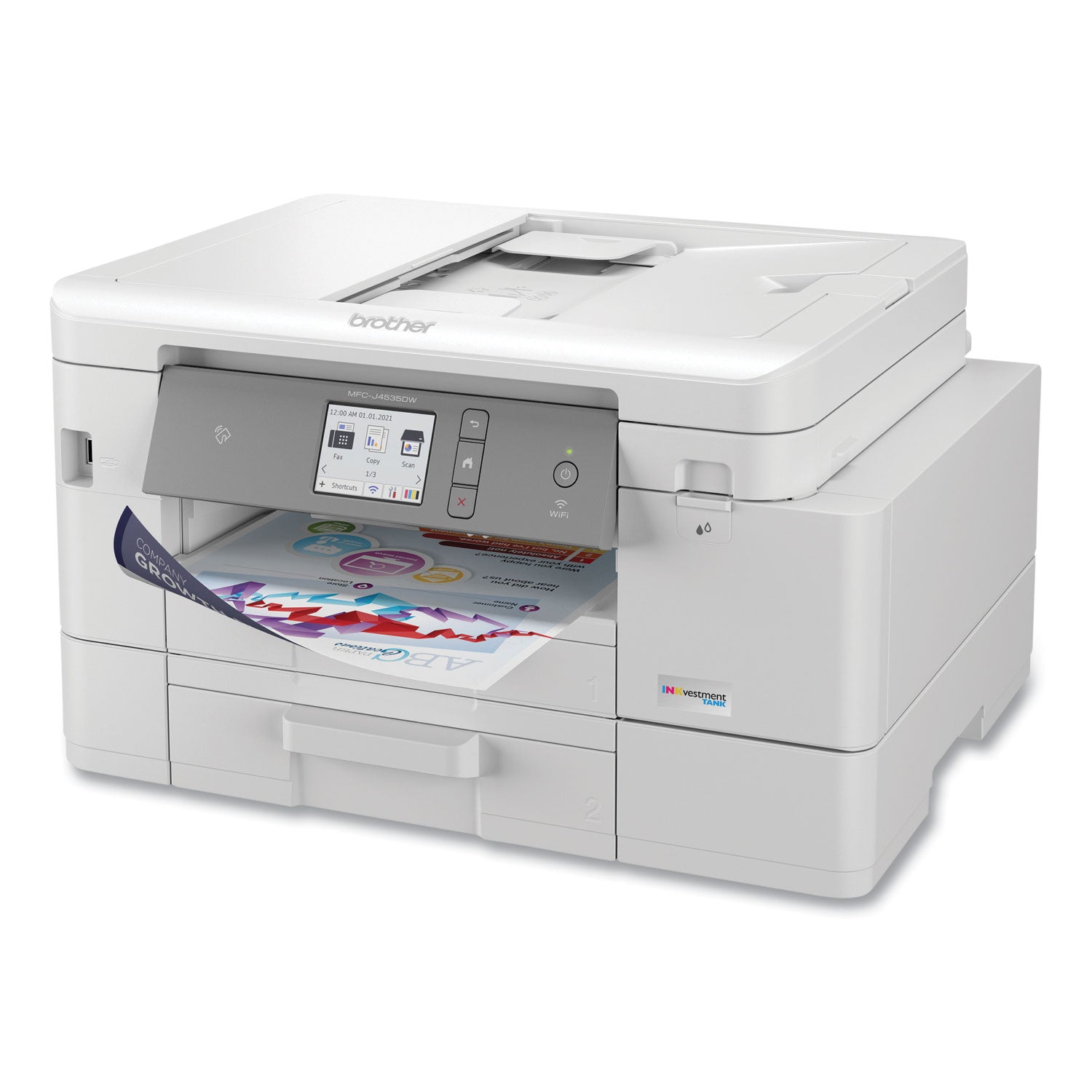 Brother Mfc-J4535dw All-In-One Color Inkjet Printer, Copy/fax/print/scan