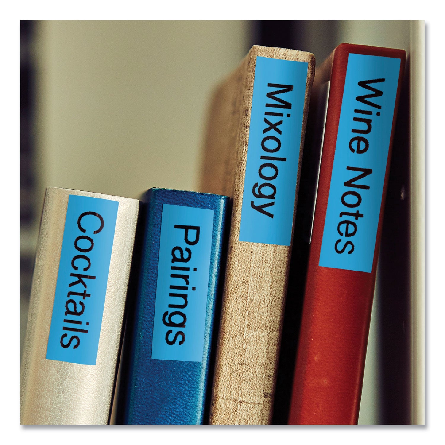 Brother P-Touch® Tze Standard Adhesive Laminated Labeling Tape, 0.7" X 26.2 Ft, Black On Blue