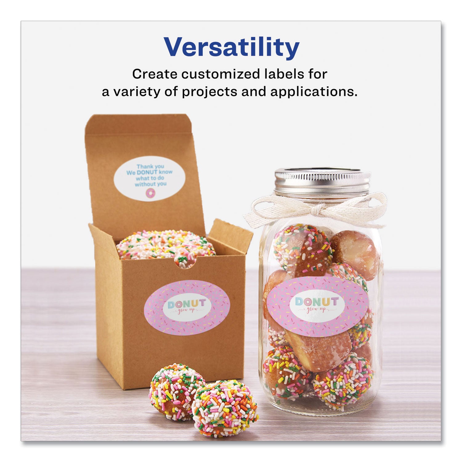 Avery® Oval Labels W/ Sure Feed And Easy Peel, 2 X 3.33, Glossy White, 80/pack