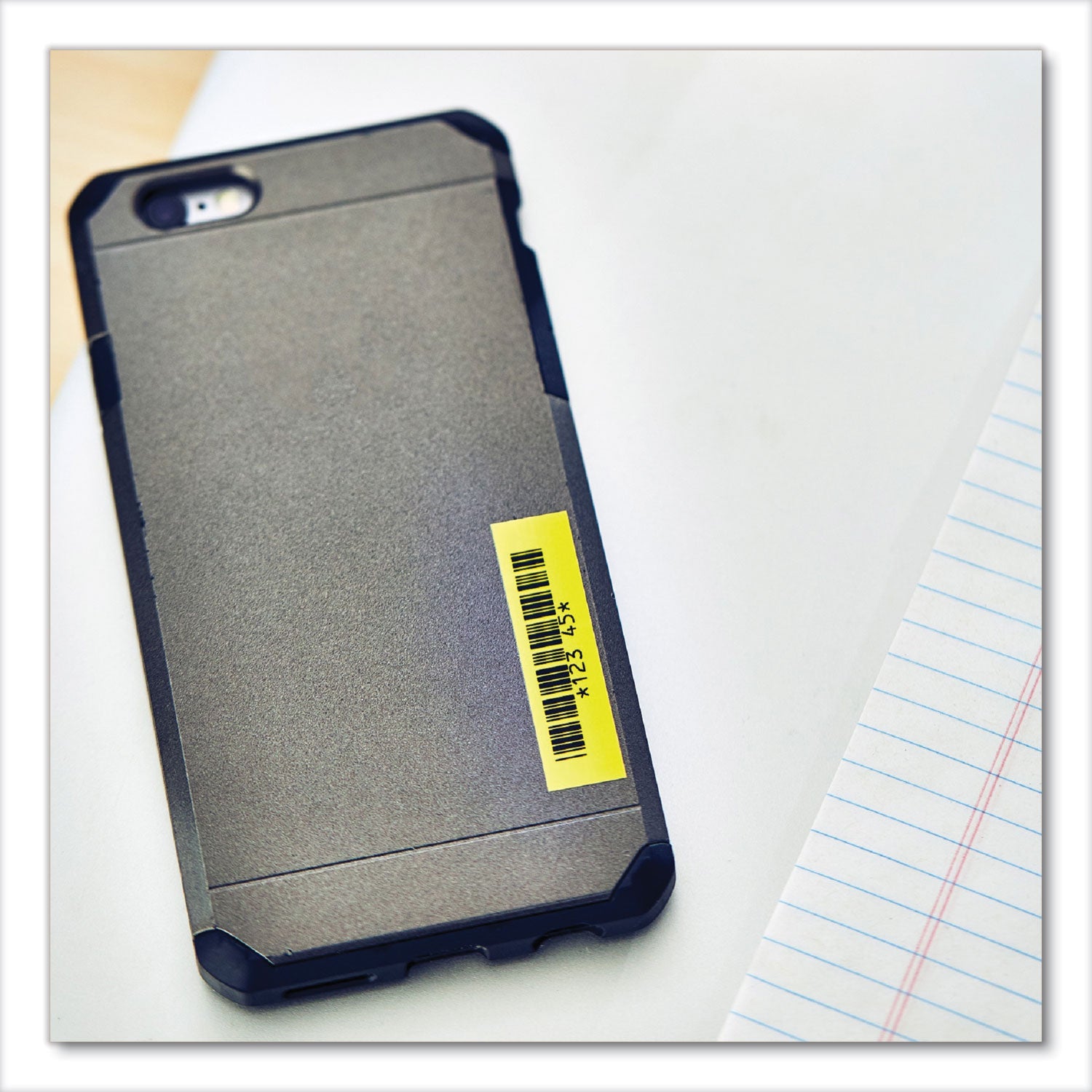 Brother P-Touch® Tze Extra-Strength Adhesive Laminated Labeling Tape, 0.47" X 26.2 Ft, Black On Yellow