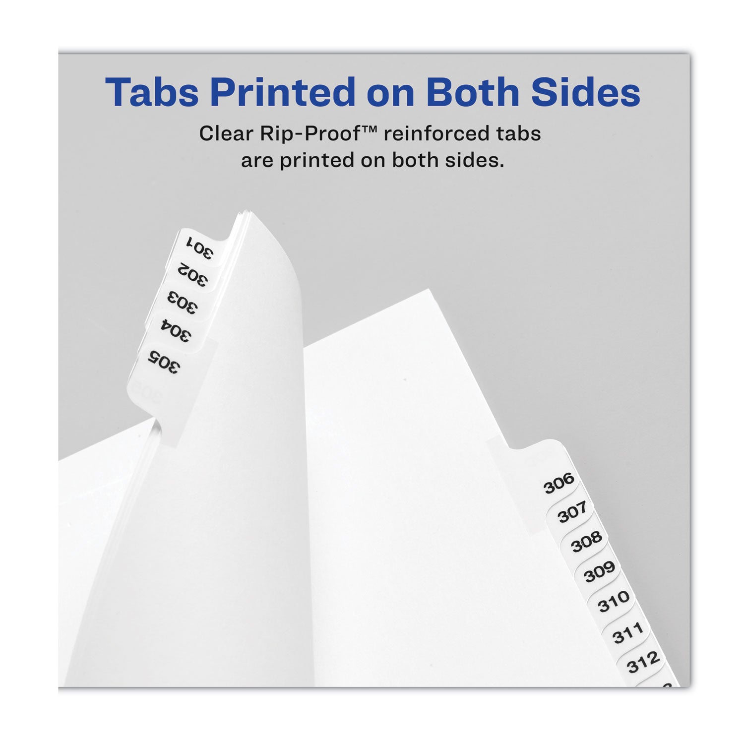Avery® Preprinted Legal Exhibit Side Tab Index Dividers, Avery Style, 10-Tab, 18, 11 X 8.5, White, 25/pack, (1018)