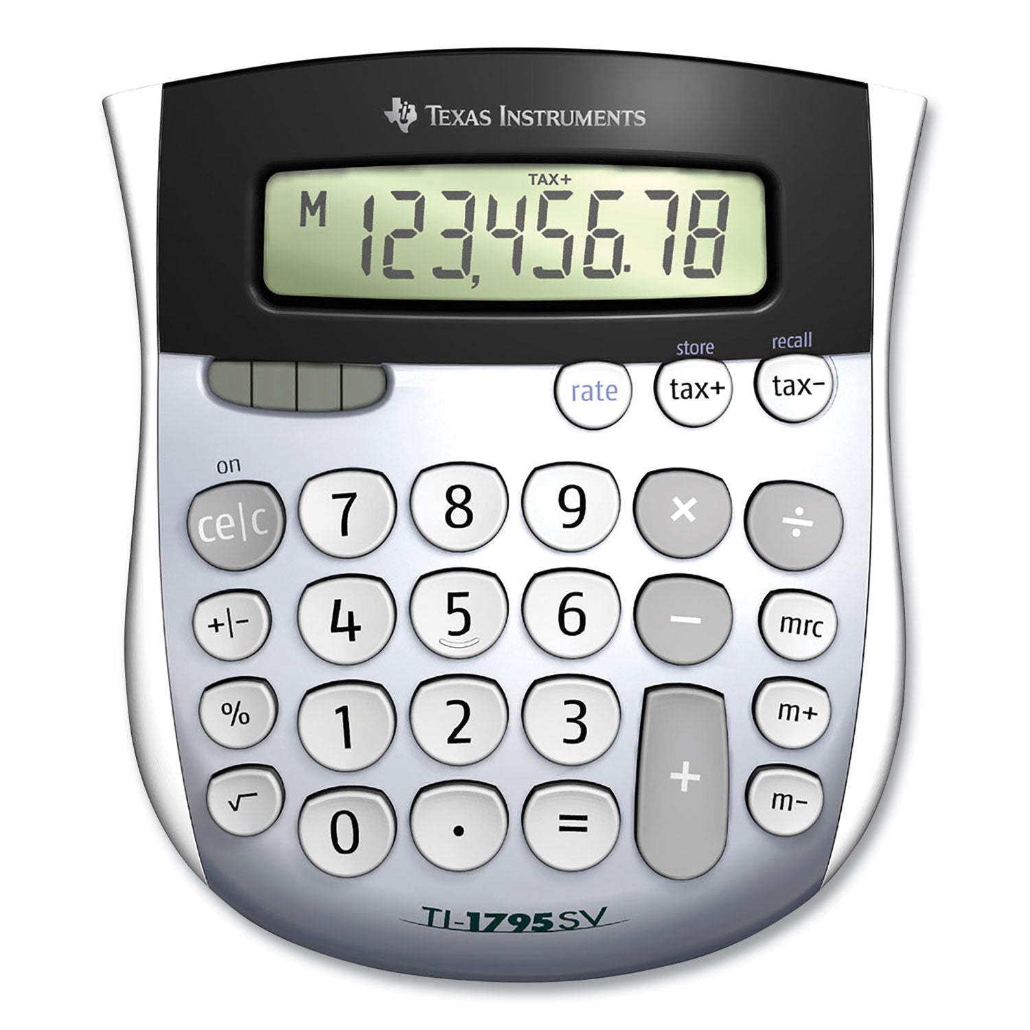 Texas Instruments Ti-1795sv Minidesk Calculator, 8-Digit Lcd