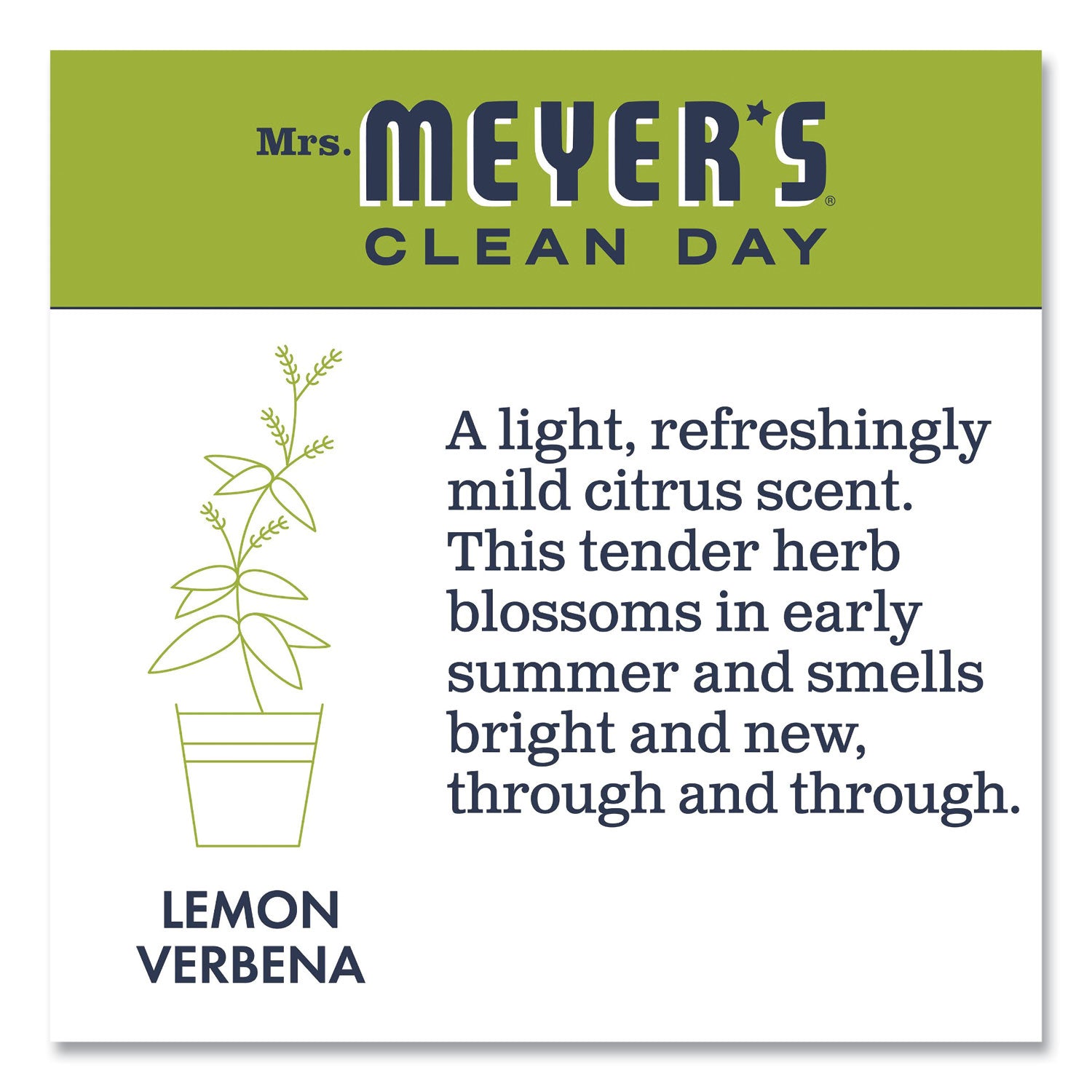 Mrs. Meyer's® Clean Day Liquid Hand Soap Refill, Lemon Verbena Scent, 33 oz