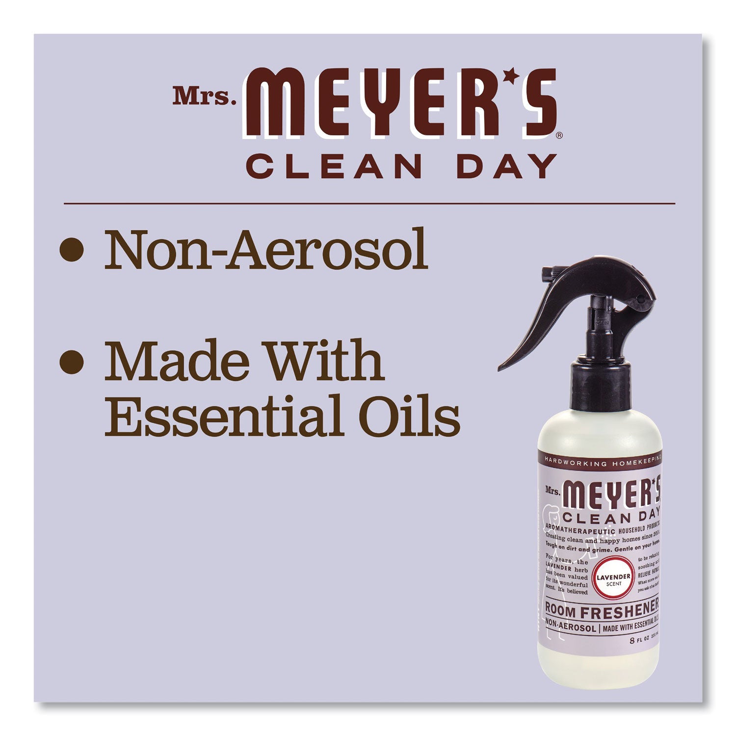 Mrs. Meyer's® Clean Day Room Freshener, Lavender, 8 Oz, Non-Aerosol Spray