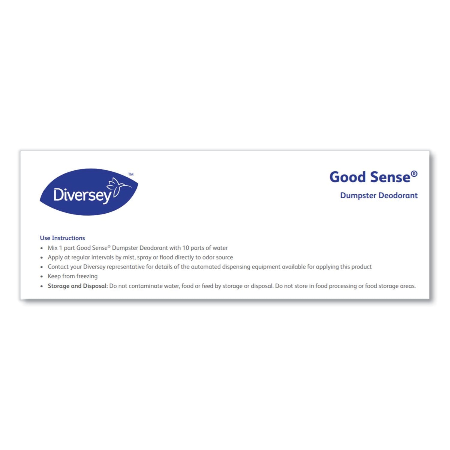Diversey™ Good Sense Dumpster Deodorant, Cherry, 5 gal