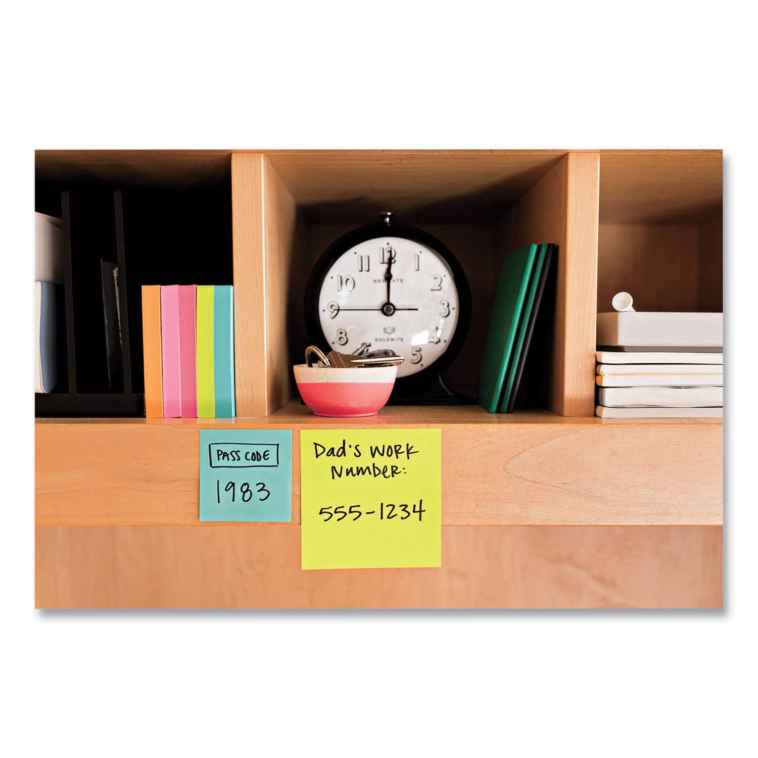 Post-it® Notes Super Sticky Pads in Supernova Neon Colors, (6) Unruled 2" x 2", (5) Unruled 3" x 3", (4) Note Ruled 4" x 4", 45 Sheets/Pad, 15 Pads/Set