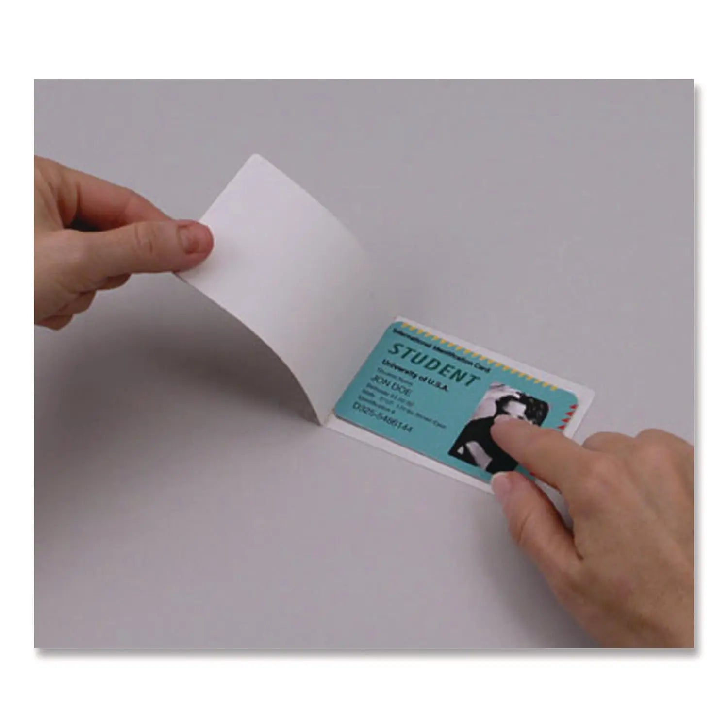 Self-Adhesive Laminating Pouches, 5 mil, 4.25" x 6.25", Gloss Clear, 5/Pack Fellowes® Flipcost