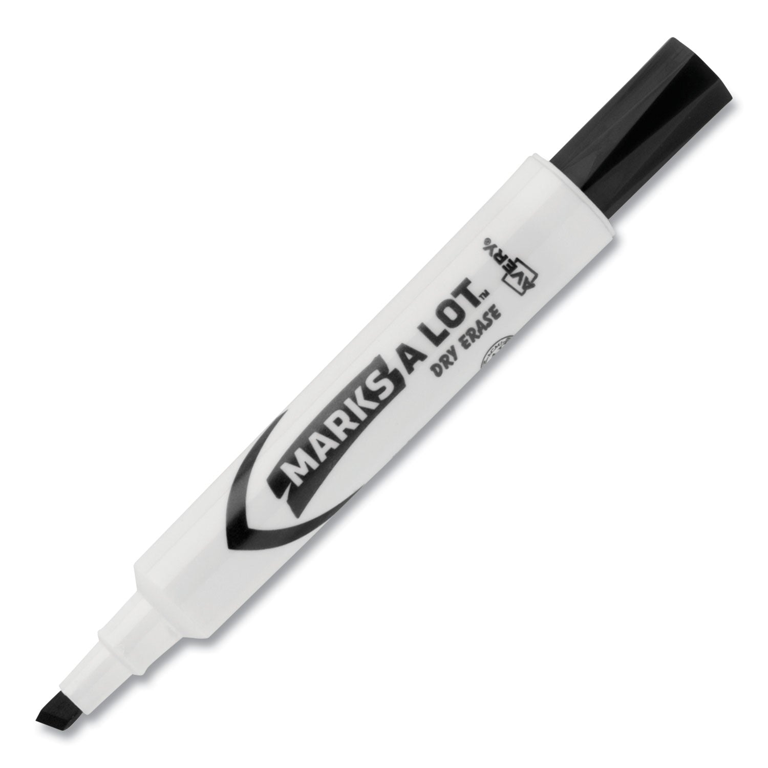 Avery® Marks A Lot Desk-Style Dry Erase Marker Value Pack, Broad Chisel Tip, Black, 36/pack (98207)