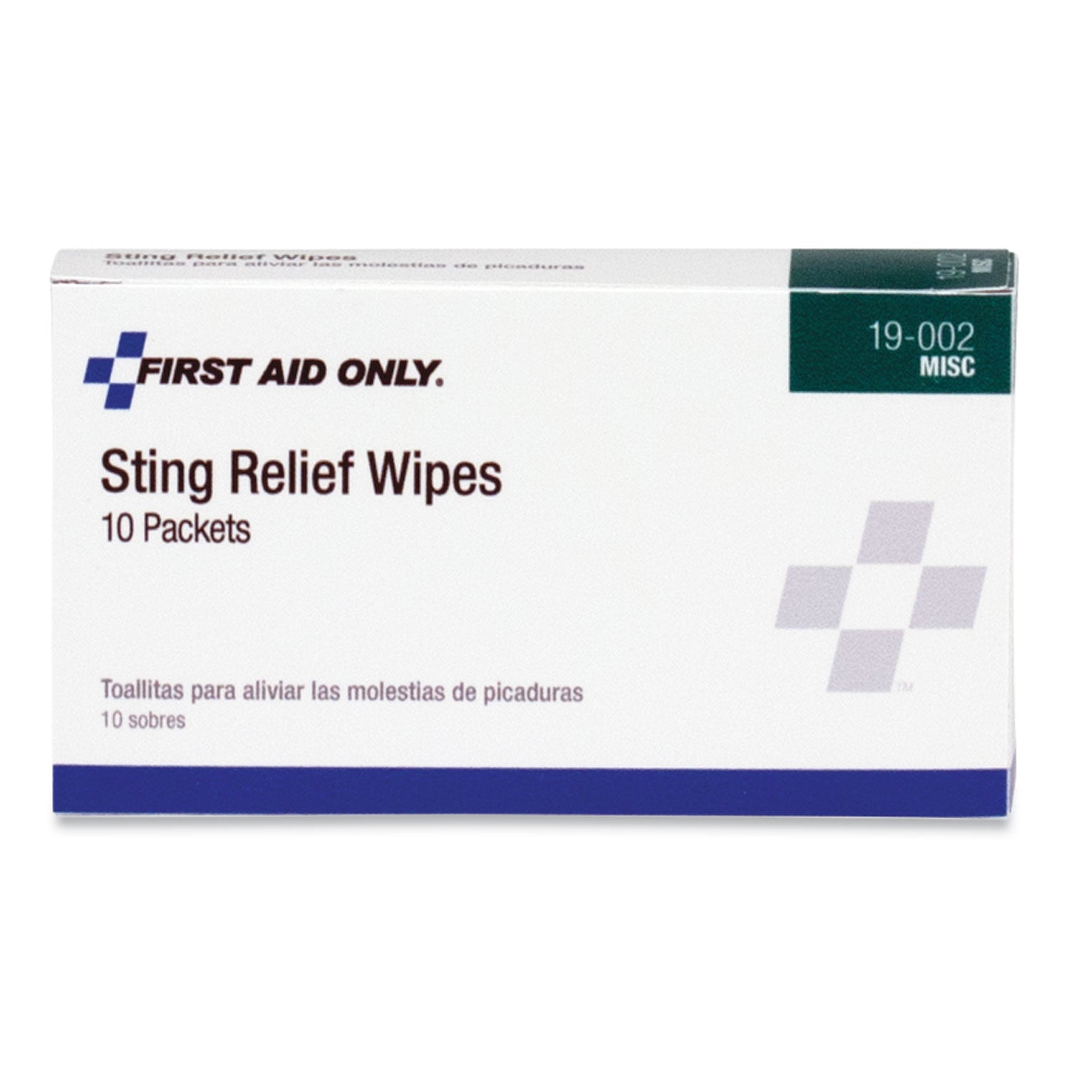PhysiciansCare® by First Aid Only® First Aid Sting Relief Pads, 10/box