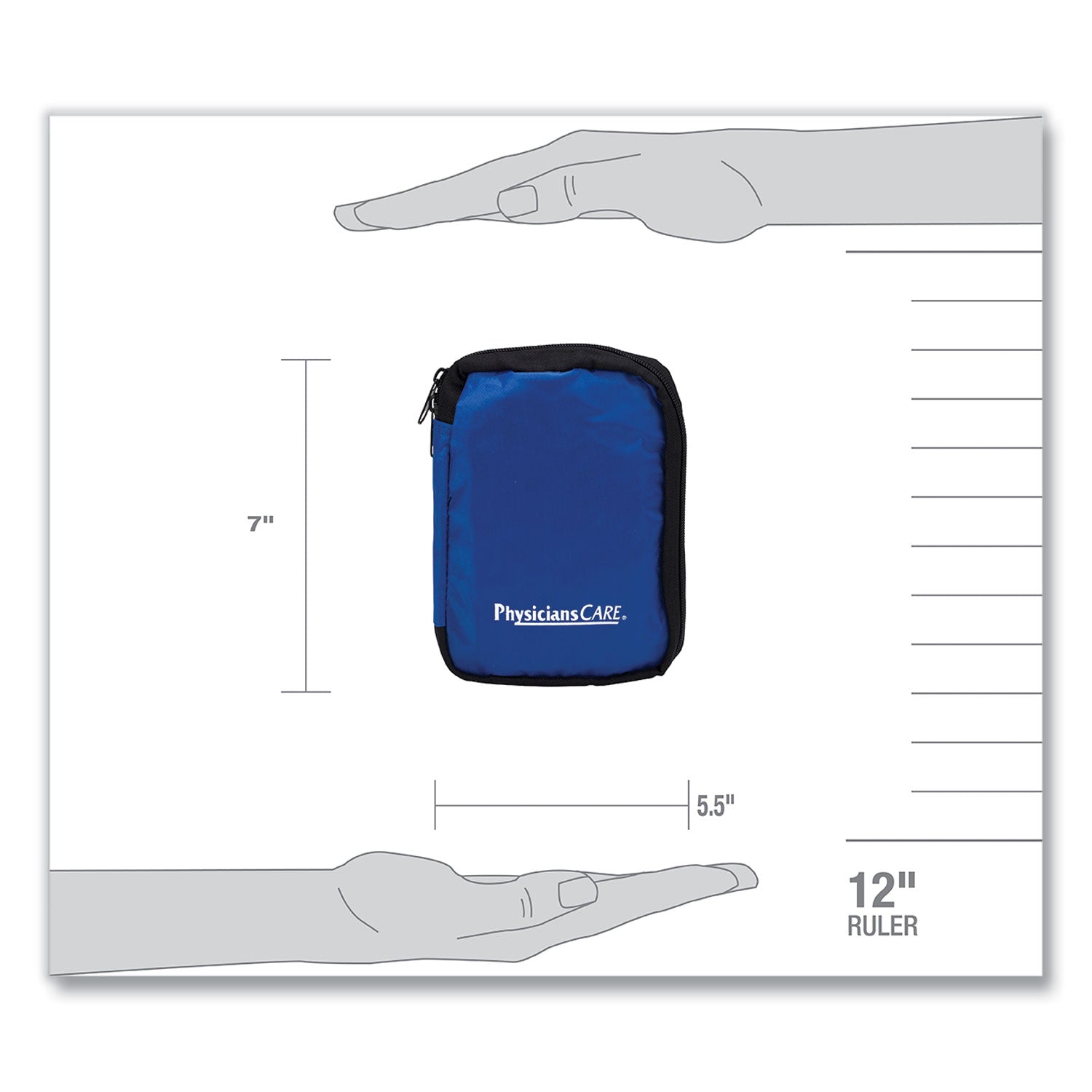 PhysiciansCare® by First Aid Only® Soft-Sided First Aid Kit For Up To 10 People, 95 Pieces, Soft Fabric Case