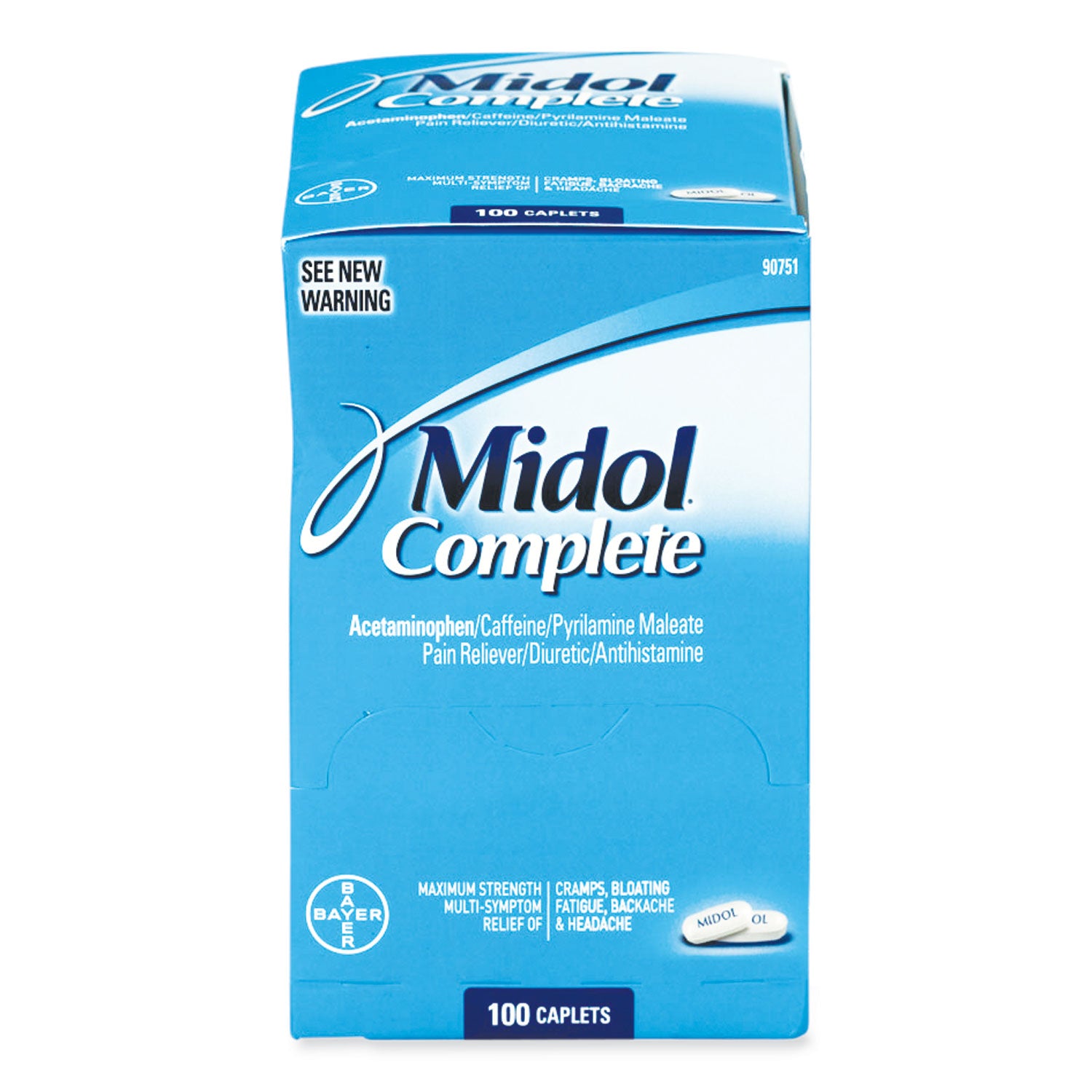 Midol® Complete Menstrual Caplets, Two-Pack, 50 Packs/box