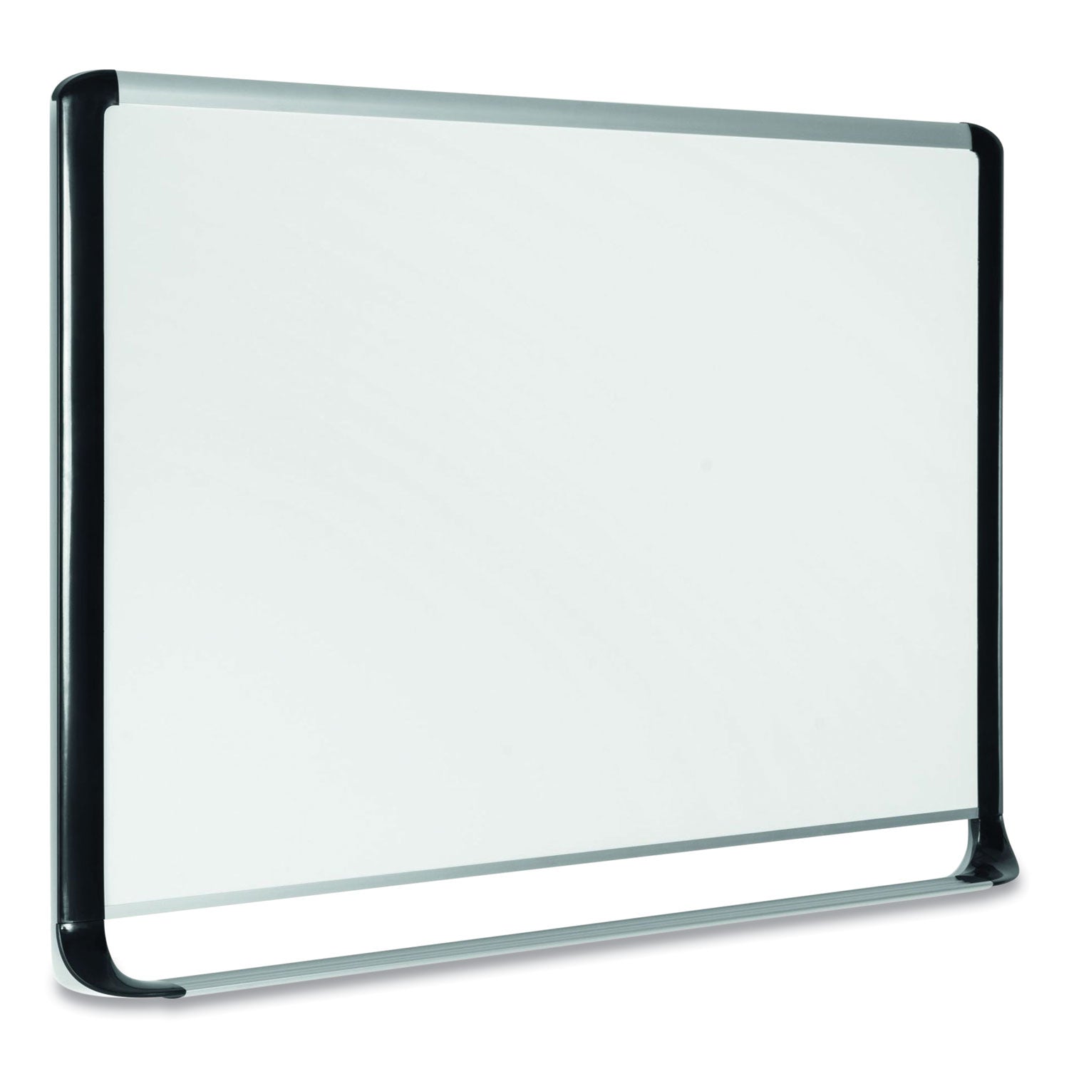MasterVision® Pure Platinum Dry Erase Board, 96" x 48", White Surface, Silver/Black Aluminum Frame