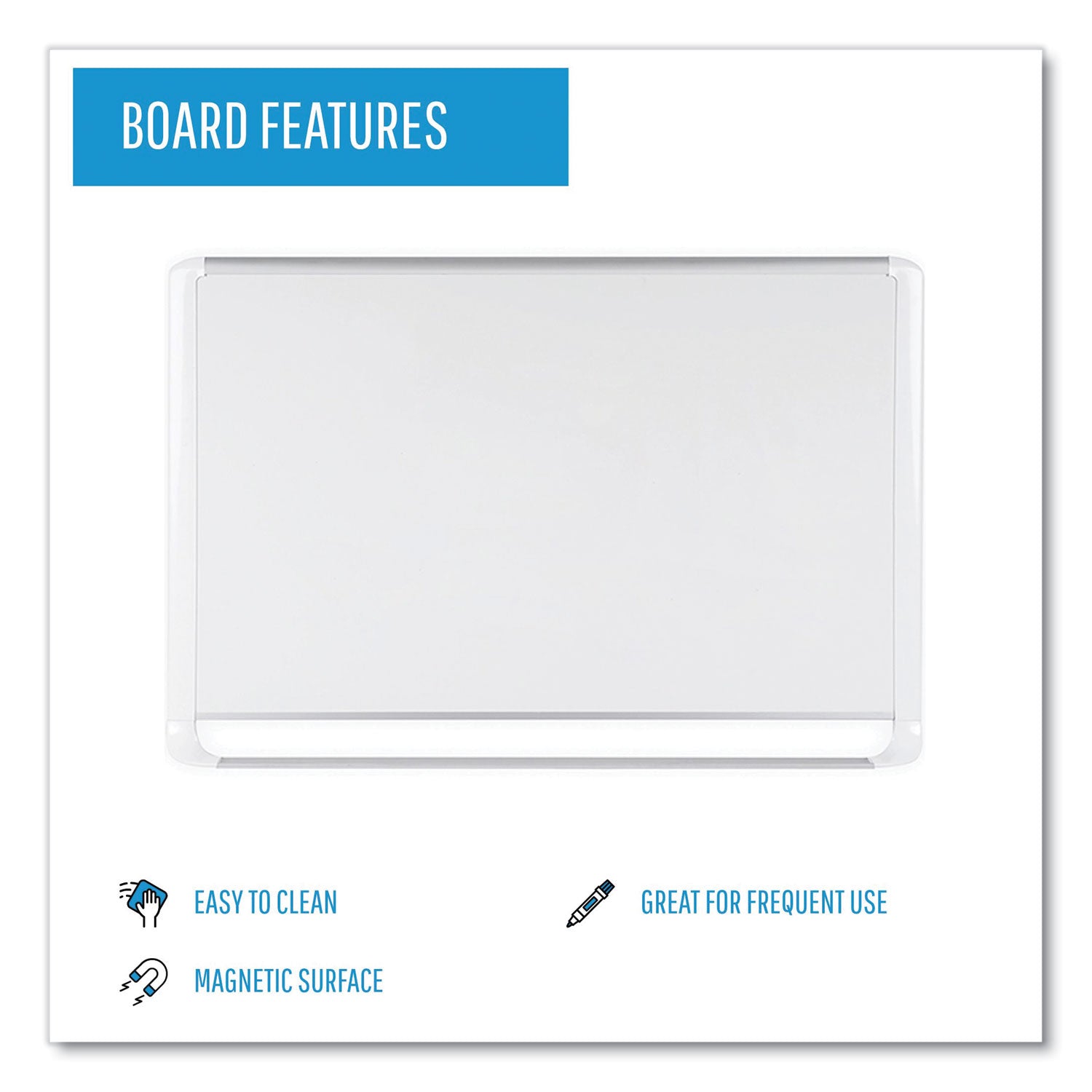 MasterVision® Gold Ultra Magnetic Dry Erase Boards, 72" x 48", White Surface, White/Natural Aluminum Frame