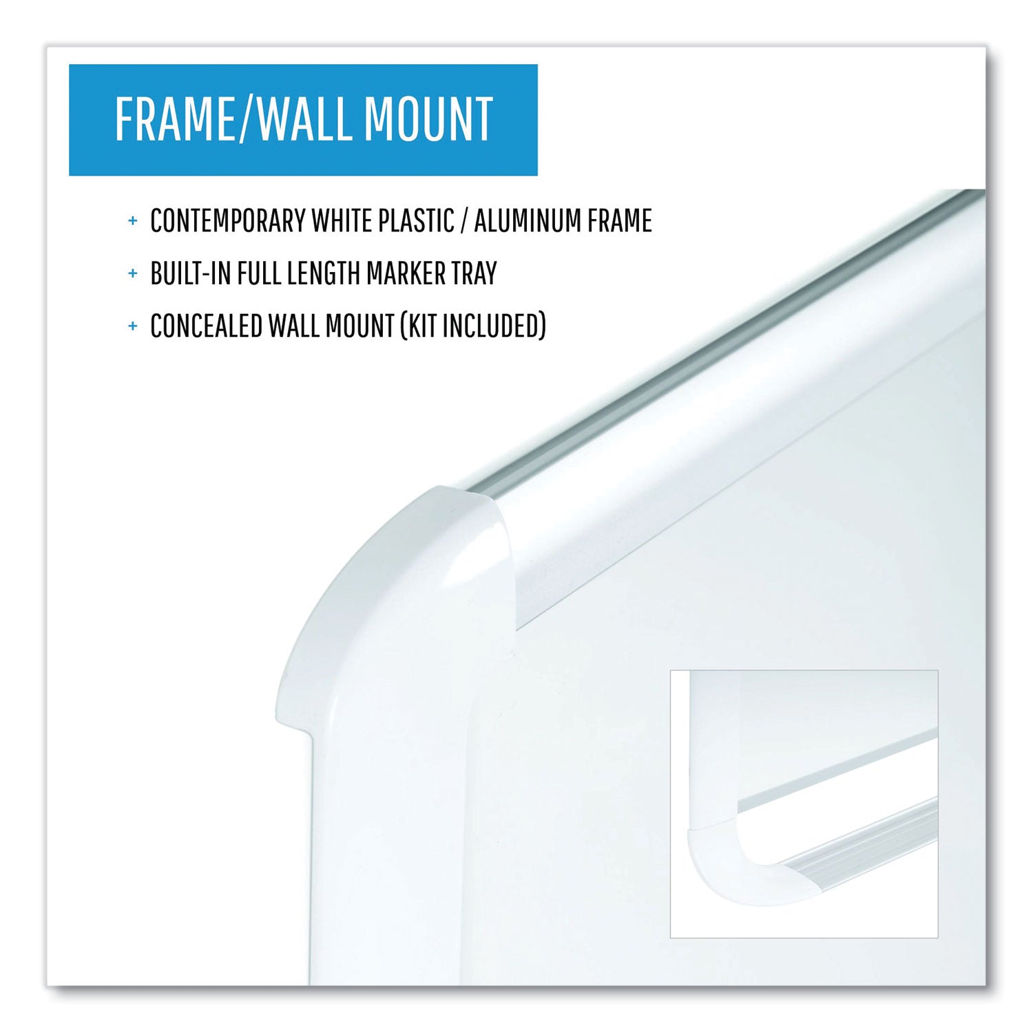 MasterVision® Gold Ultra Magnetic Dry Erase Boards, 72" x 48", White Surface, White/Natural Aluminum Frame
