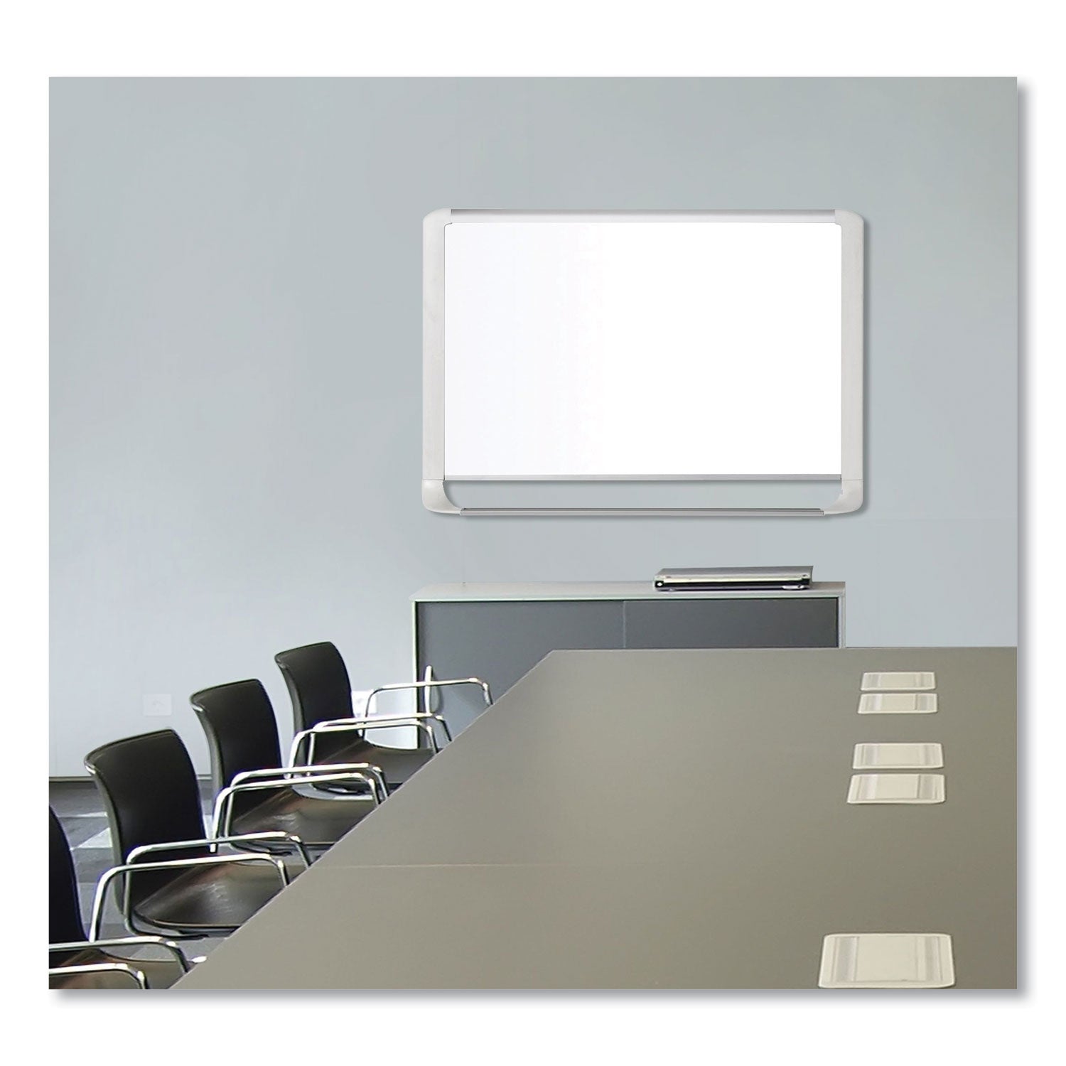 MasterVision® Gold Ultra Magnetic Dry Erase Boards, 72" x 48", White Surface, White/Natural Aluminum Frame