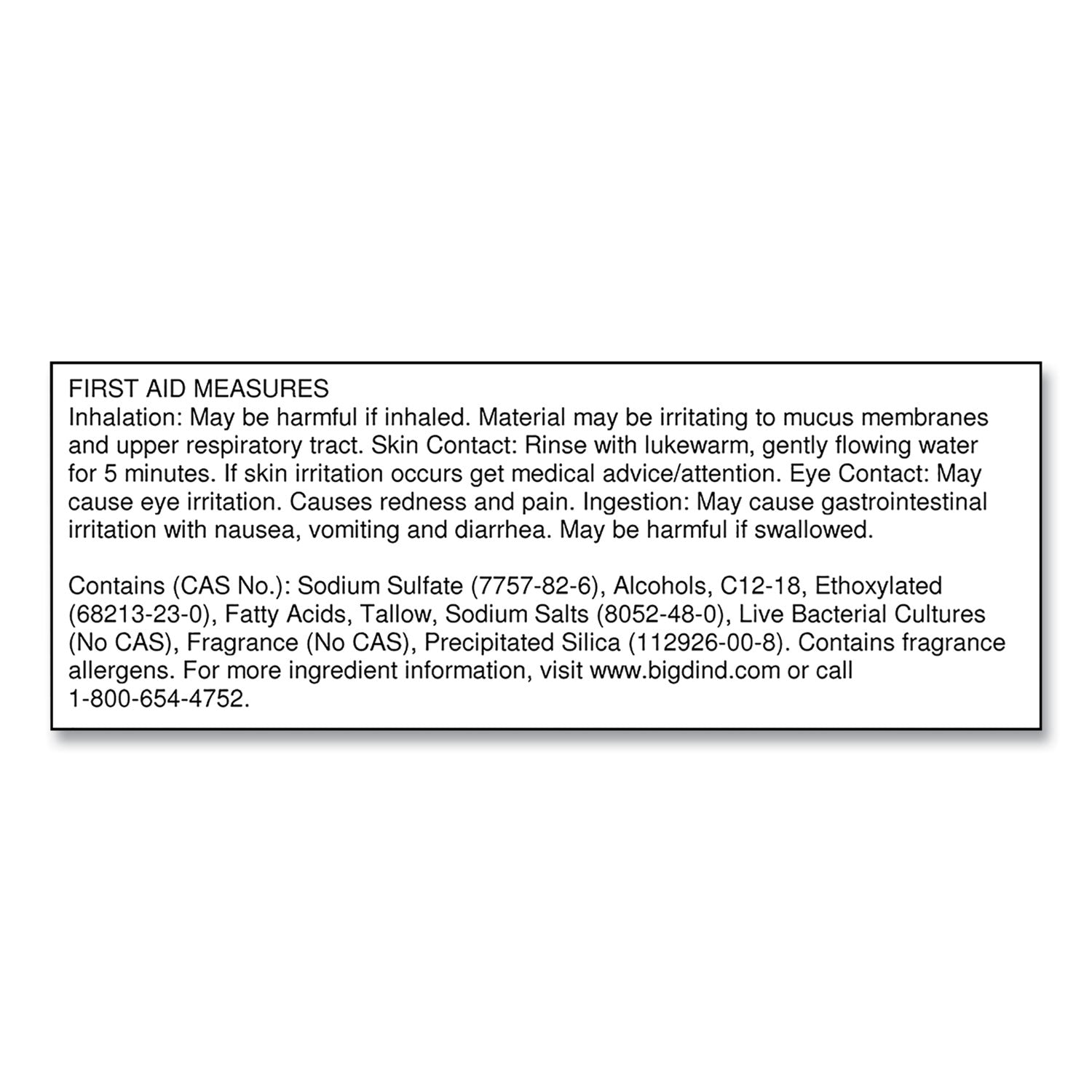 Big D Industries Non-Para Toilet Bowl Block, Lasts 30 Days, Evergreen Scent, White, 12/box