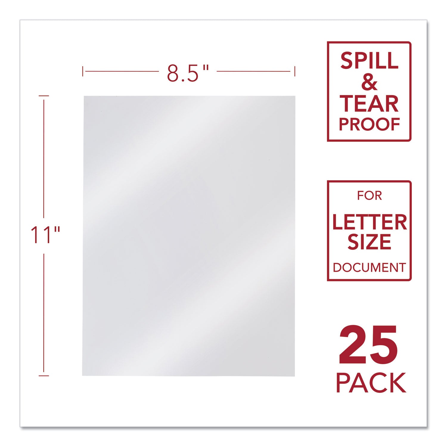 GBC® Design View Poly Presentation Covers for Binding Systems, Frost, 11 x 8.5, Unpunched, 25/Pack