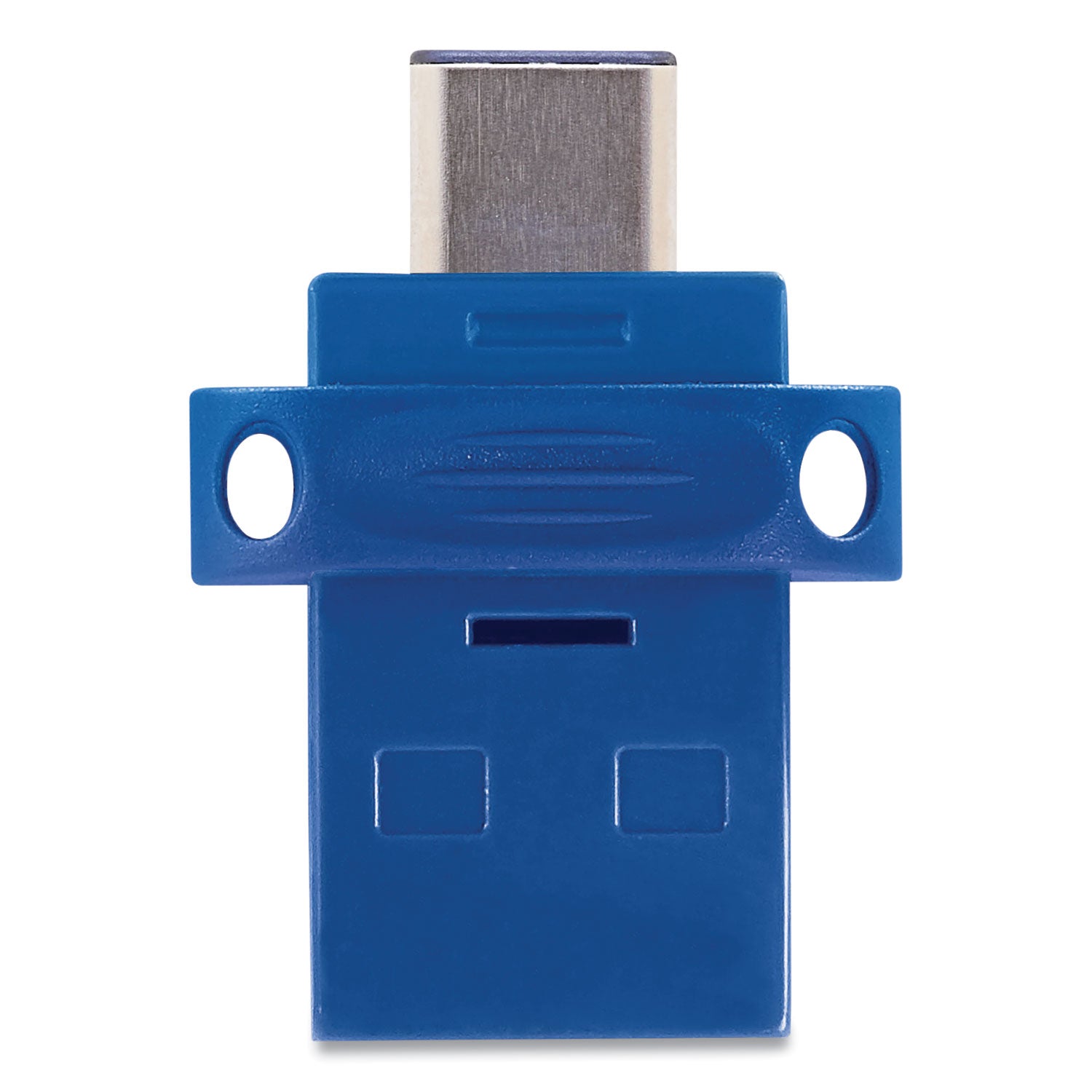 Verbatim® Store n' Go Dual USB 3.0 Flash Drive for USB-C Devices, 64 GB, Blue