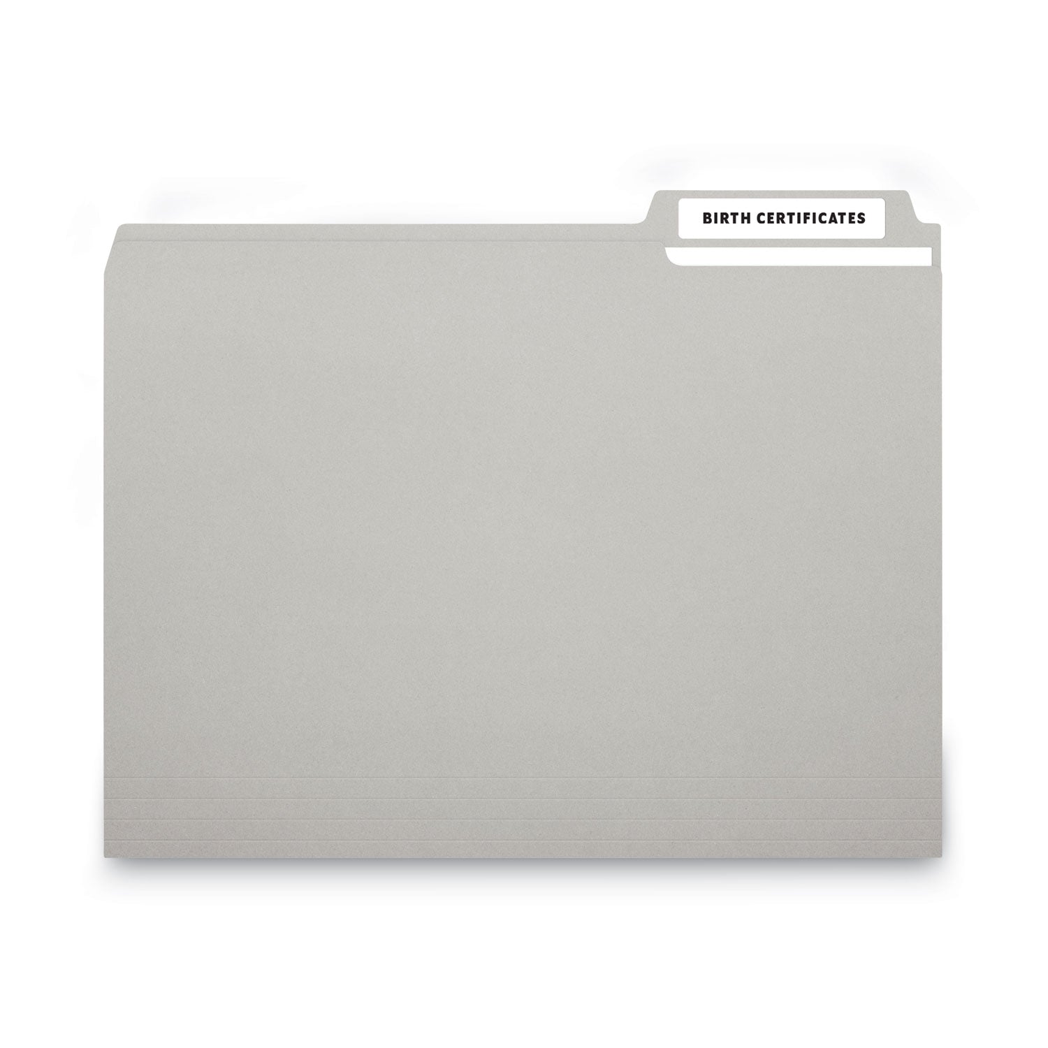 MACO® Cover-All Opaque File Folder Labels, Inkjet/laser Printers, 0.66 X 3.44, White, 30 Labels/sheet, 50 Sheets/box
