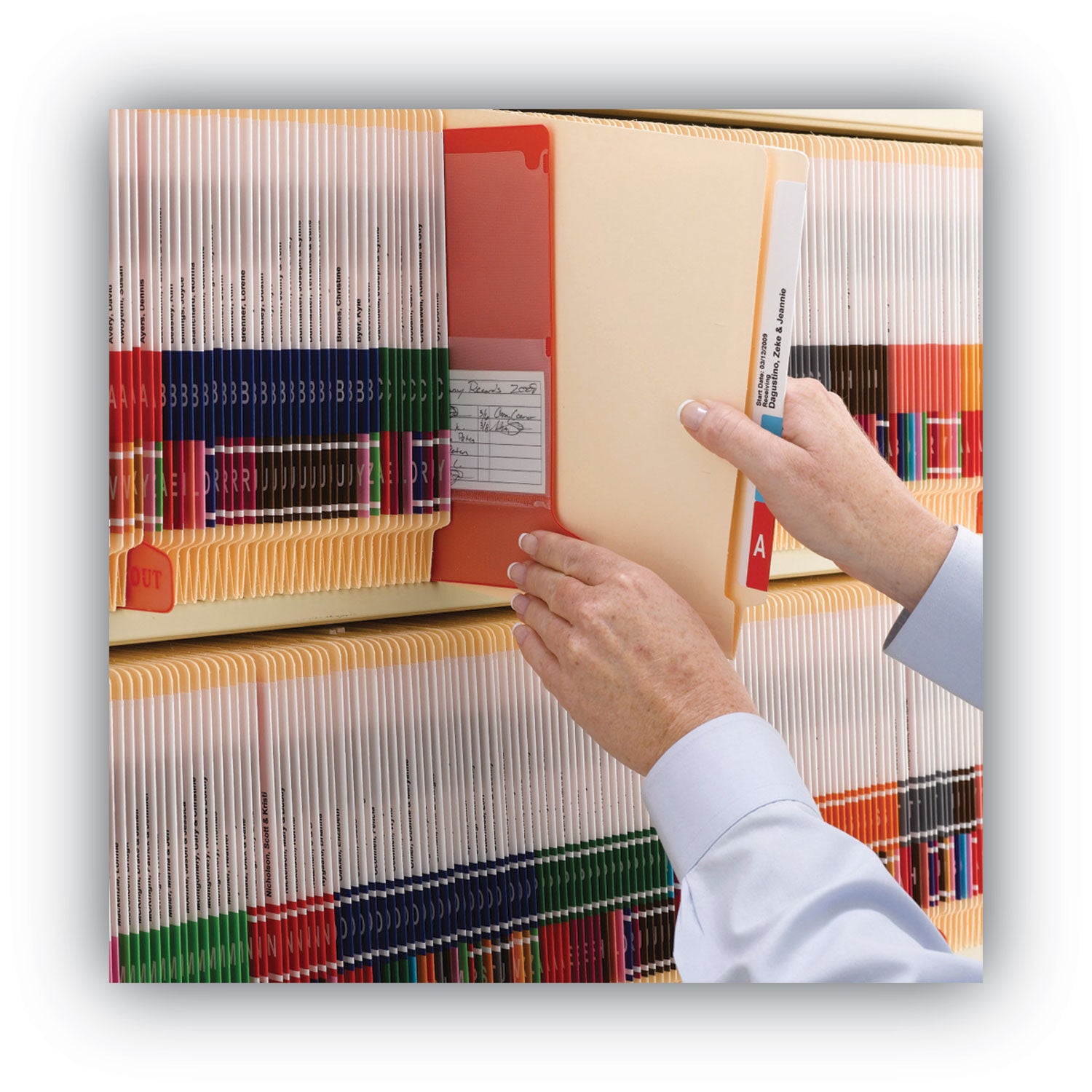 Smead End Tab Fastener Folders with Reinforced Straight Tabs, 11-pt Manila, 2 Fasteners, Letter Size, Manila Exterior, 250/Box