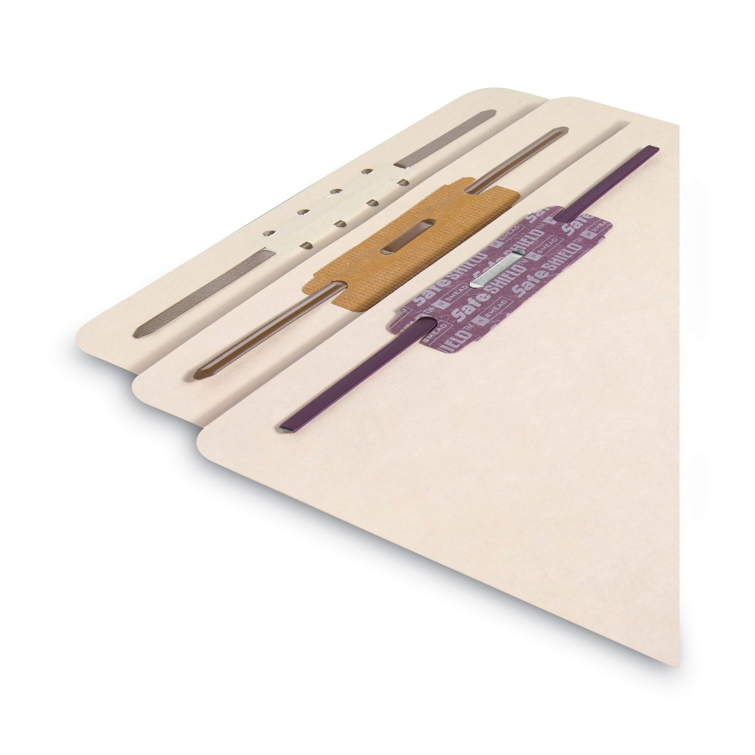 Smead Fastener File Backs, 1 Fastener, 2" Capacity, Letter Size, Manila, 100/Box