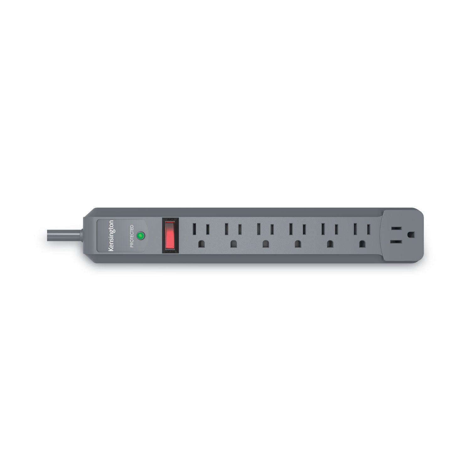 Kensington® Guardian Premium Surge Protector, 7 AC Outlets, 6 ft Cord, 540 J, Gray