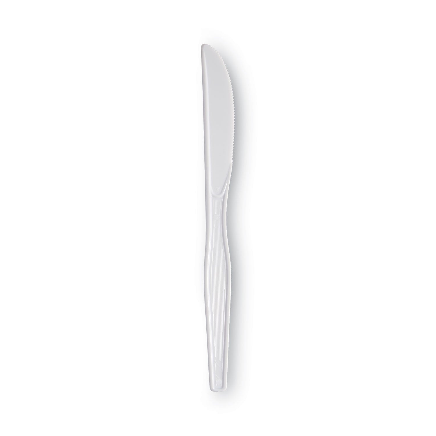 Dixie® Plastic Cutlery, Heavyweight Knife, White, 100/Box