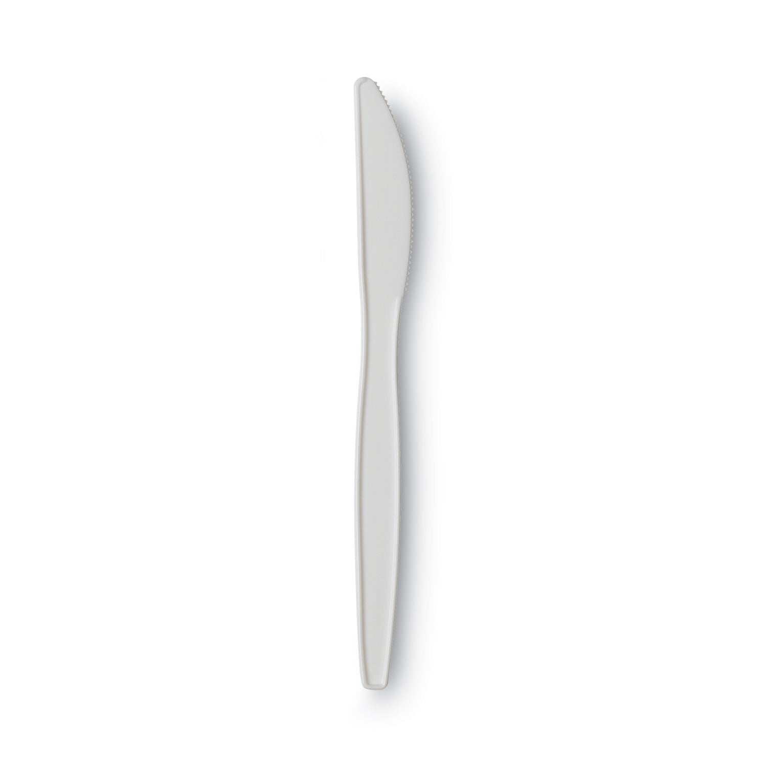 Dixie® Plastic Cutlery, Mediumweight Knife, White, 1,000/Carton