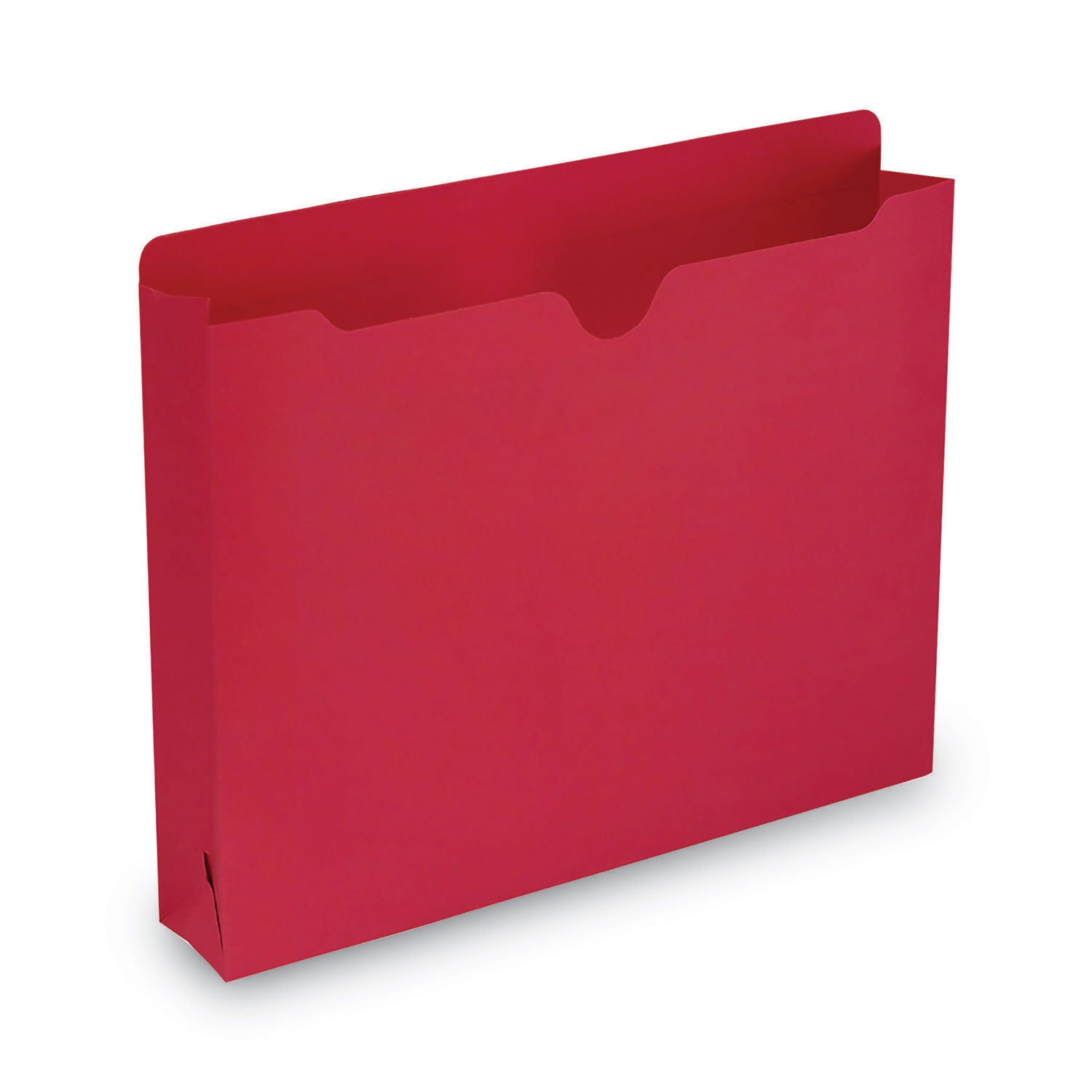 Smead Colored File Jackets With Reinforced Double-Ply Tab, Straight Tab, Letter Size, Red, 50/box