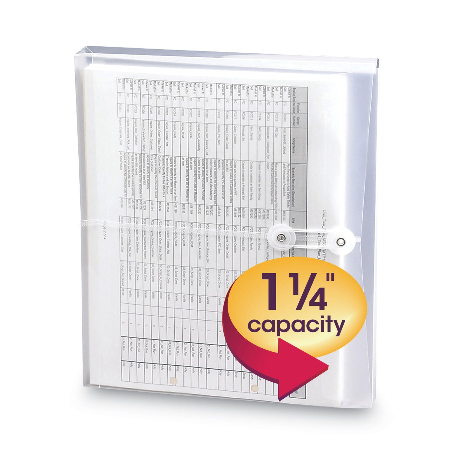 Smead Poly String and Button Interoffice Envelopes, Open-Side (Horizontal), 9.75 x 11.63, Clear, 5/Pack