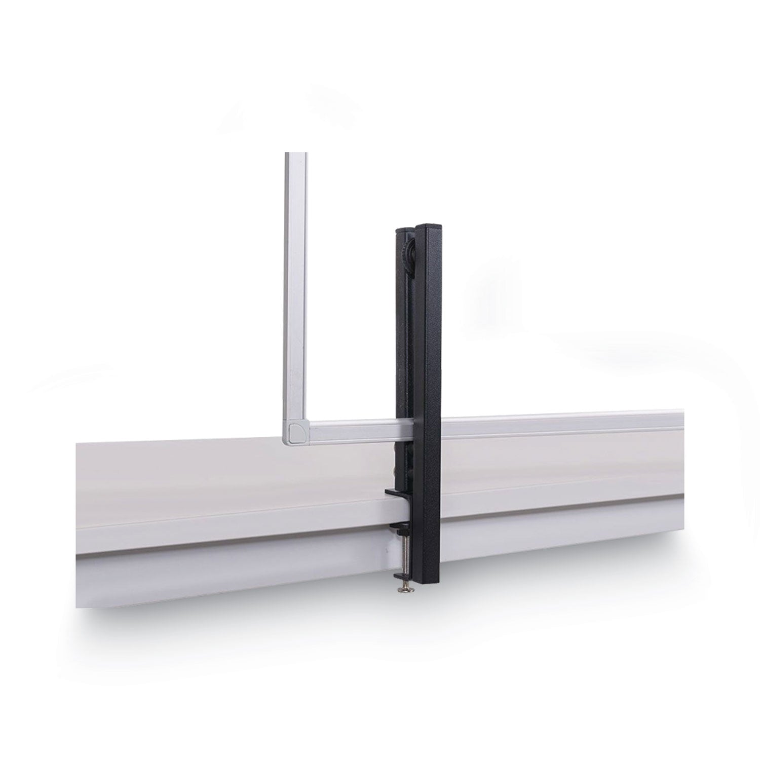 MasterVision® Protector Series Glass Aluminum Desktop Divider, 47.2 X 0.16 X 35.4, Clear
