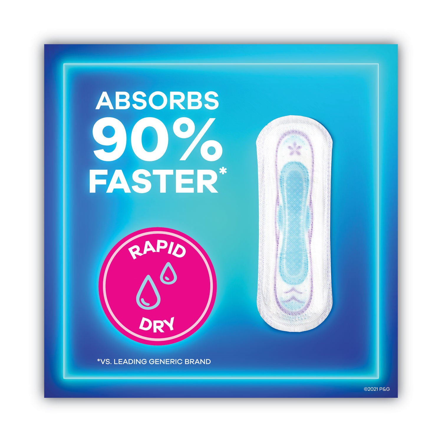Always® Ultra Thin Pads, Super Long 10 Hour, 40/pack