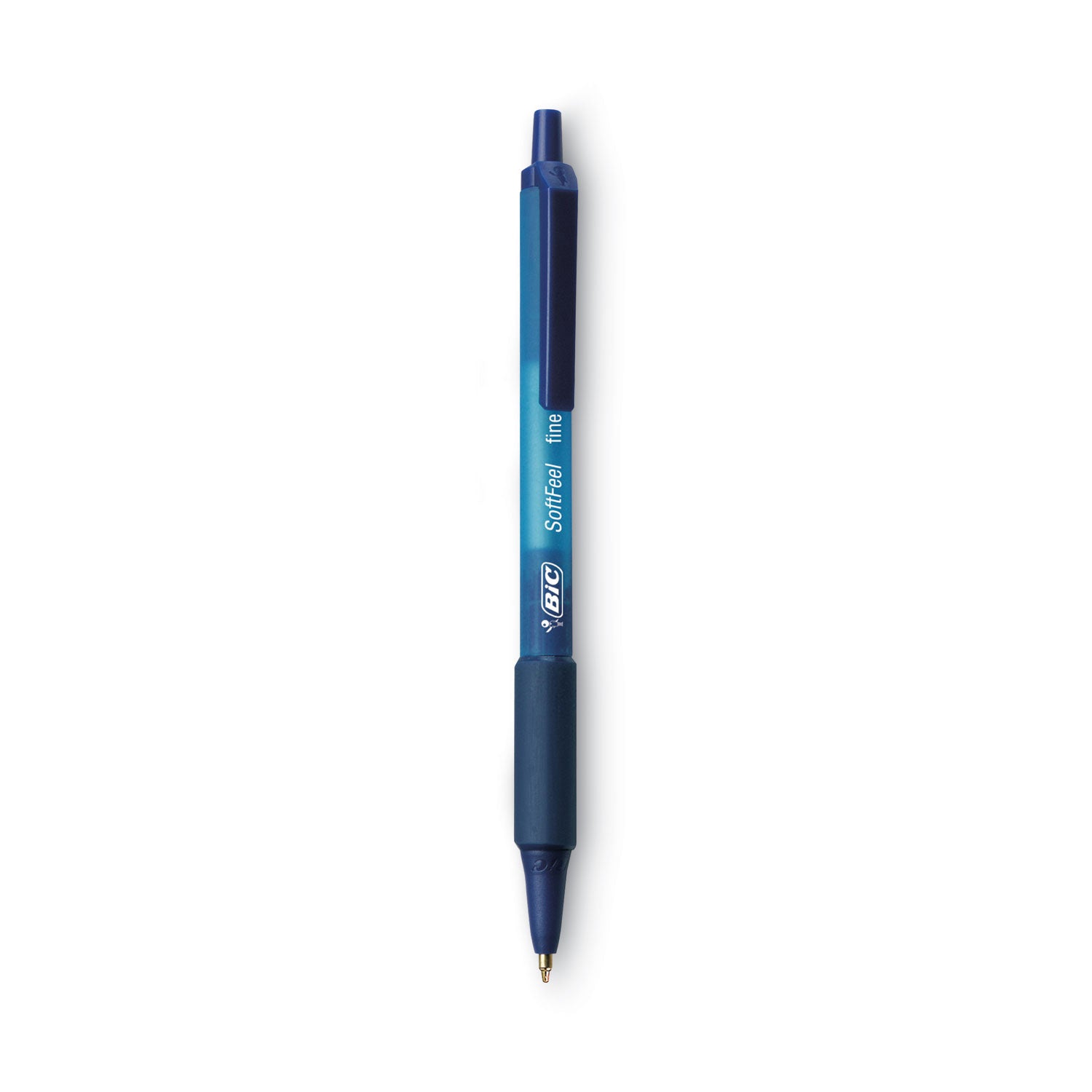 BIC® Soft Feel Ballpoint Pen Value Pack, Retractable, Medium 1 Mm, Blue Ink, Blue Barrel, 36/pack