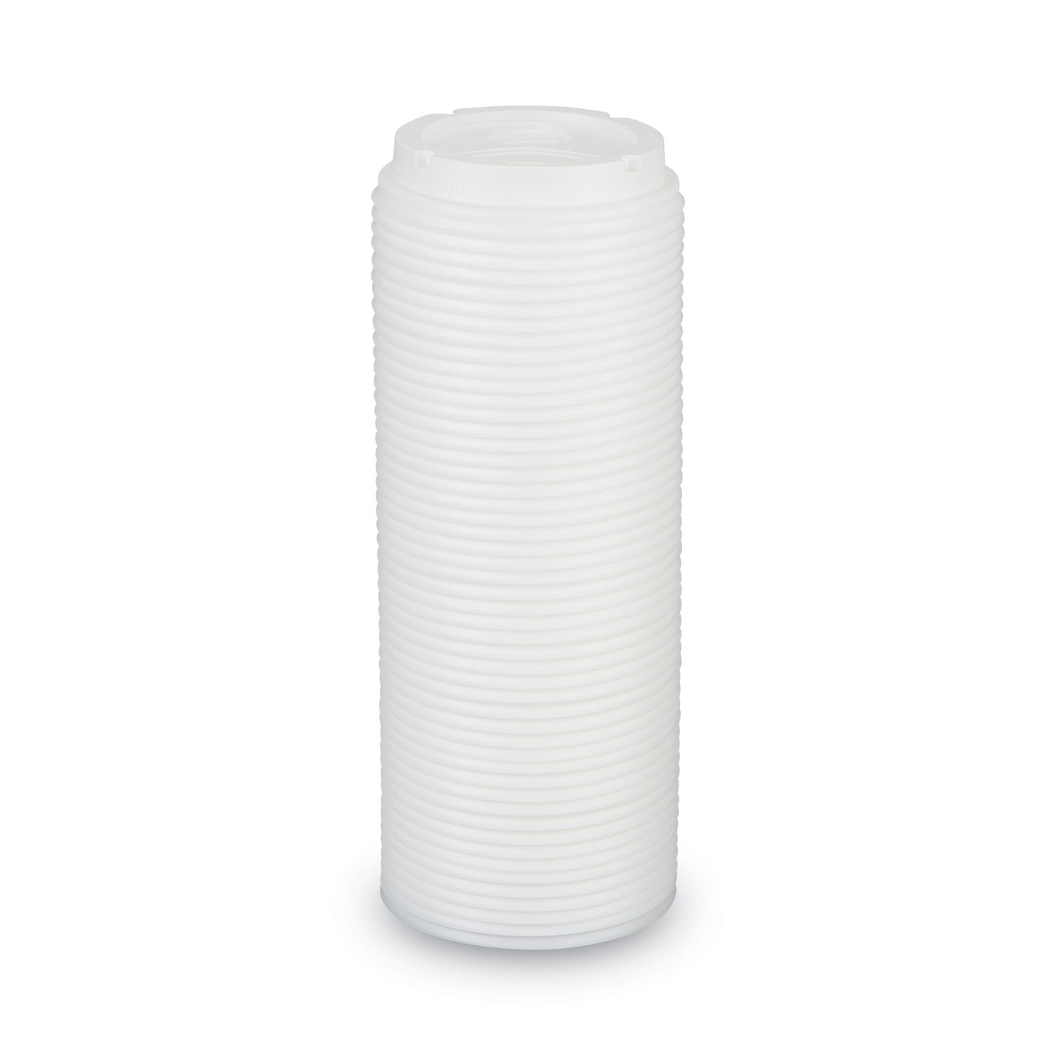 Dixie® Dome Drink-Thru Lids, Fits 10 oz to 16 oz PerfecTouch Hot Cups/12 oz to 20 oz WiseSize Hot Cups, Plastic, White, 50/Pack