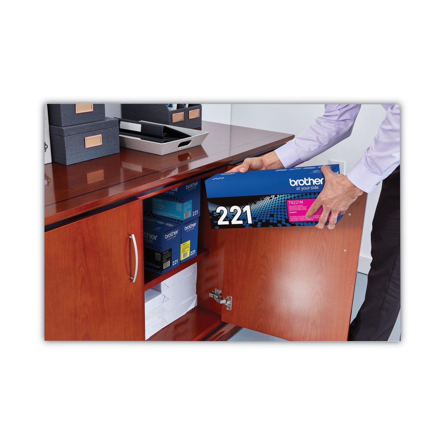 Brother Tn221m Toner, 1,400 Page-Yield, Magenta