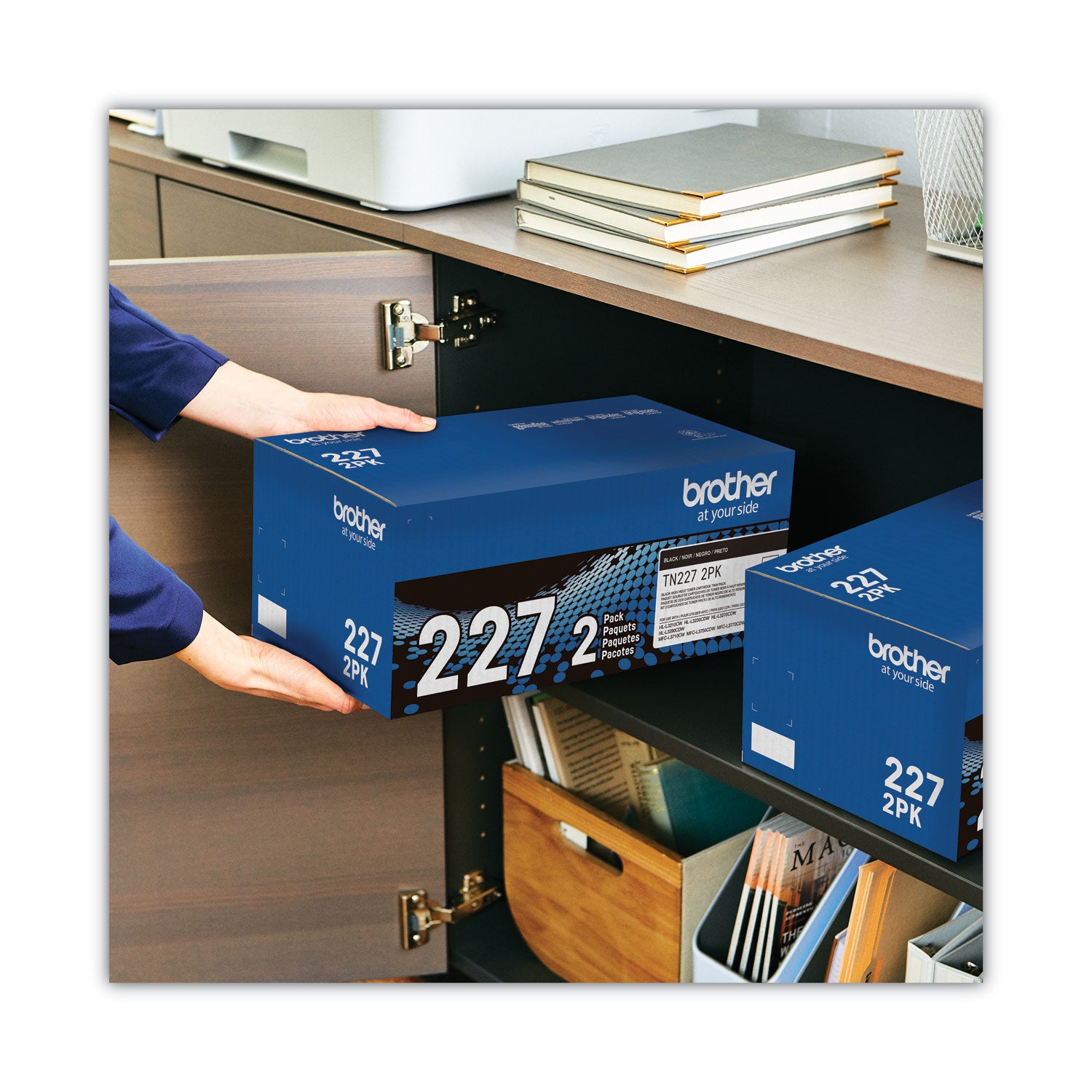 Brother Tn2272pk High-Yield Toner, 3,000 Page-Yield, Black, 2/pack