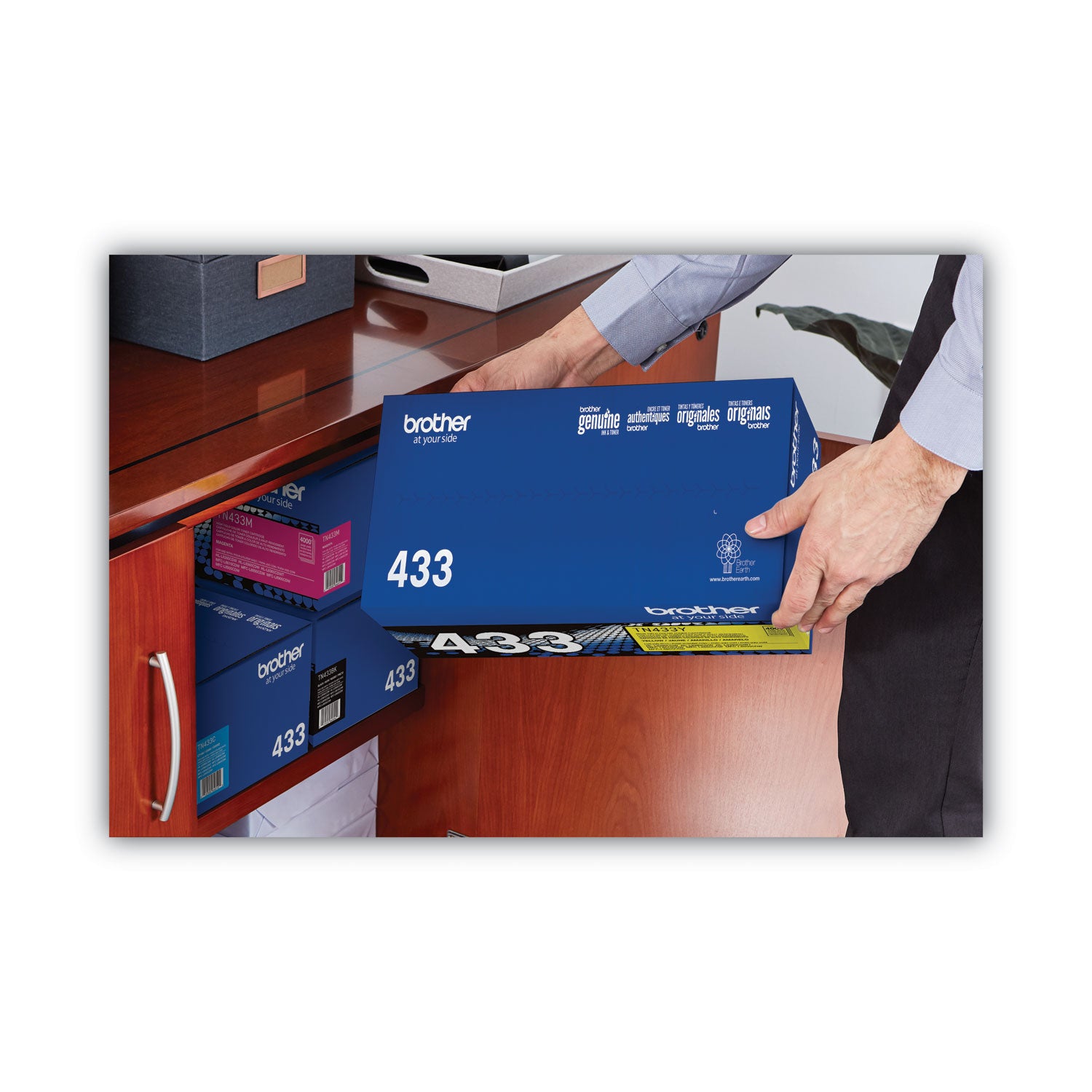 Brother Tn433y High-Yield Toner, 4,000 Page-Yield, Yellow