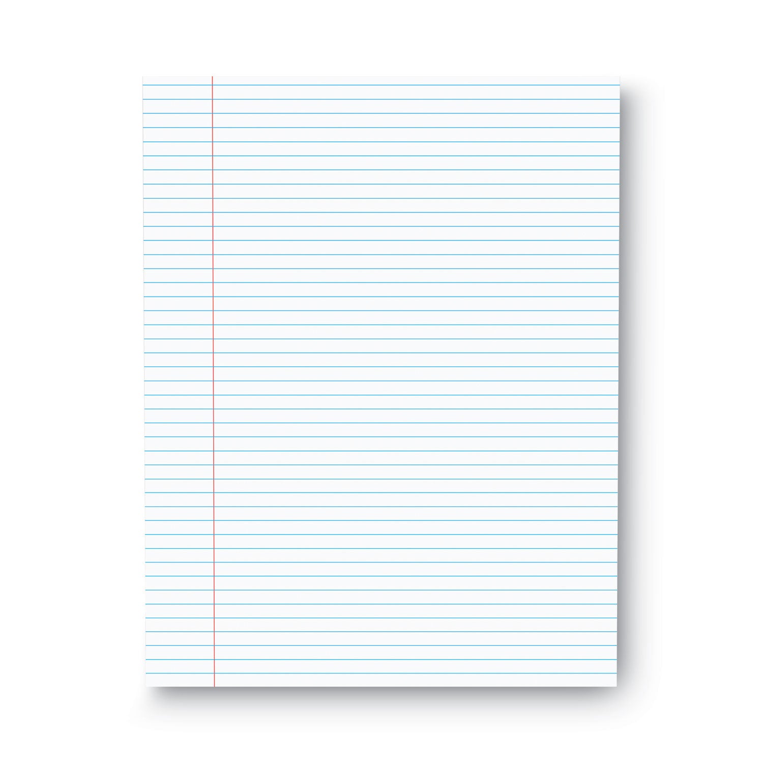 Glue Top Pads, Narrow Rule, 50 White 8.5 x 11 Sheets, Dozen