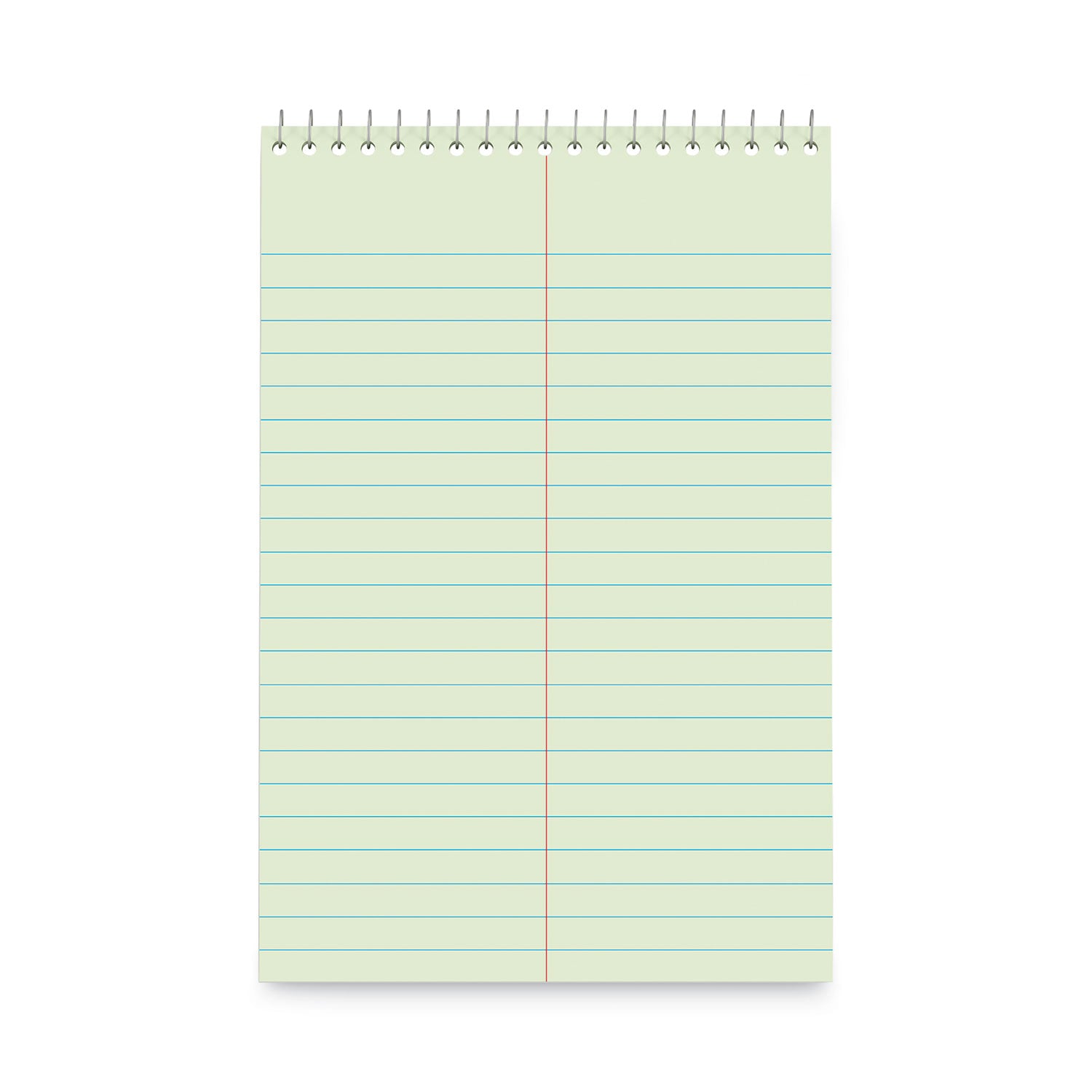 Steno Pads, Gregg Rule, Red Cover, 80 Green-Tint 6 x 9 Sheets, 6/Pack